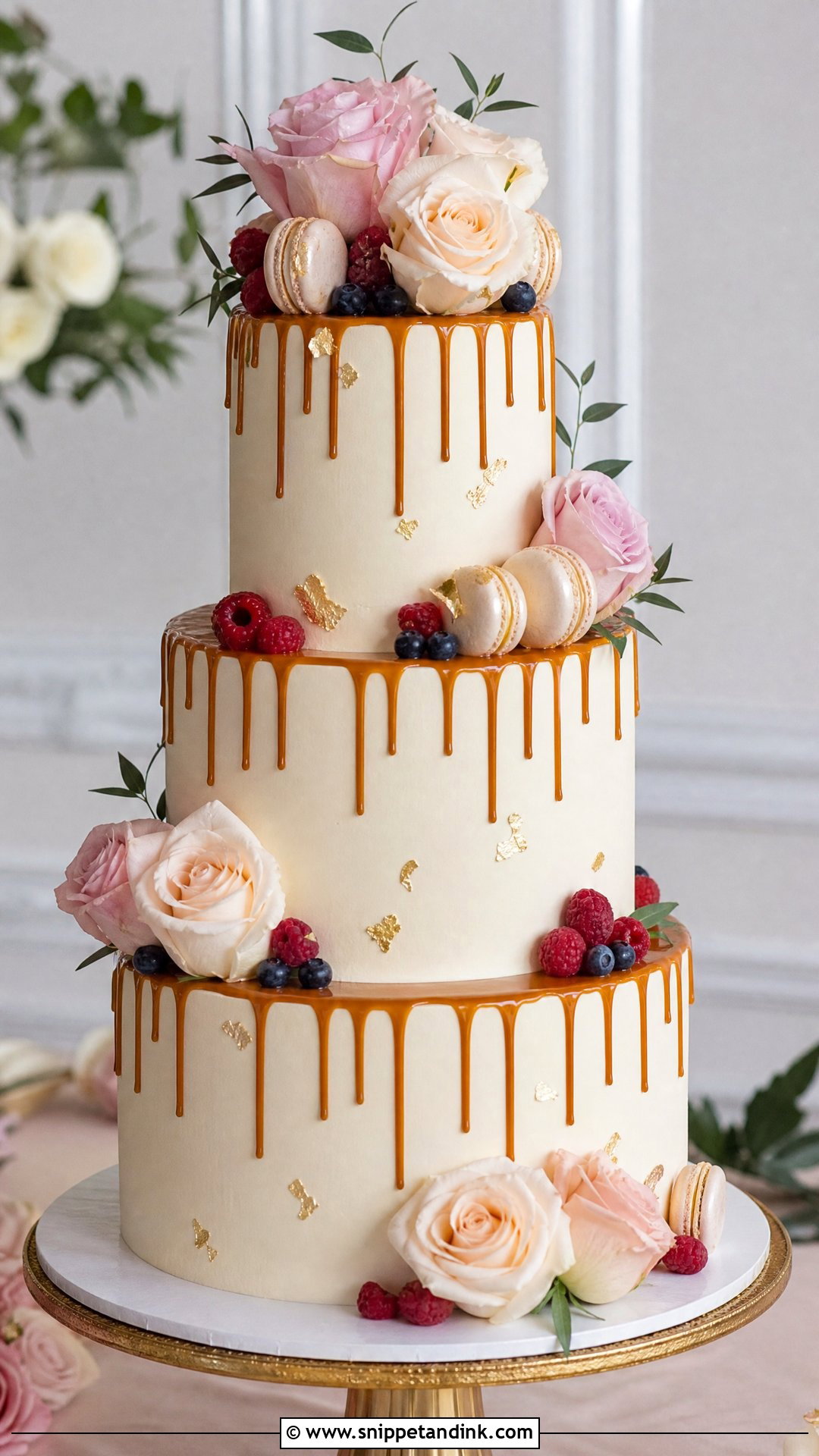 Drip Wedding Cake - Snippet and Ink - 20 Unique Wedding Cake Ideas