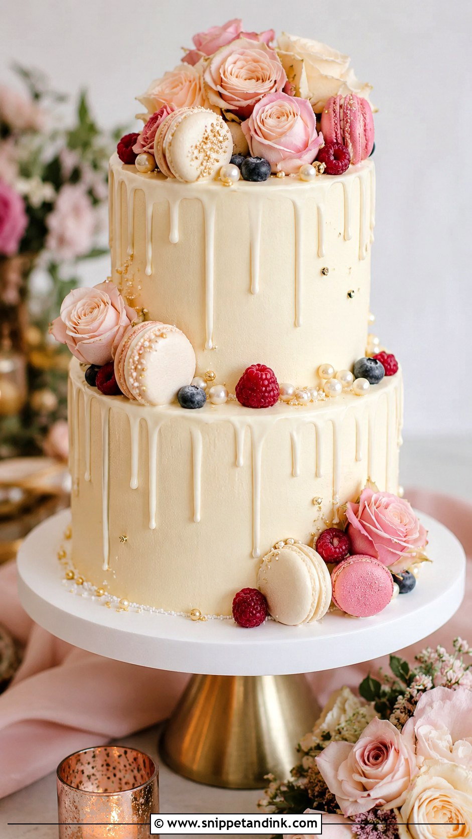 Drip Wedding Cake - Snippet and Ink - 25 Wedding Cake Business