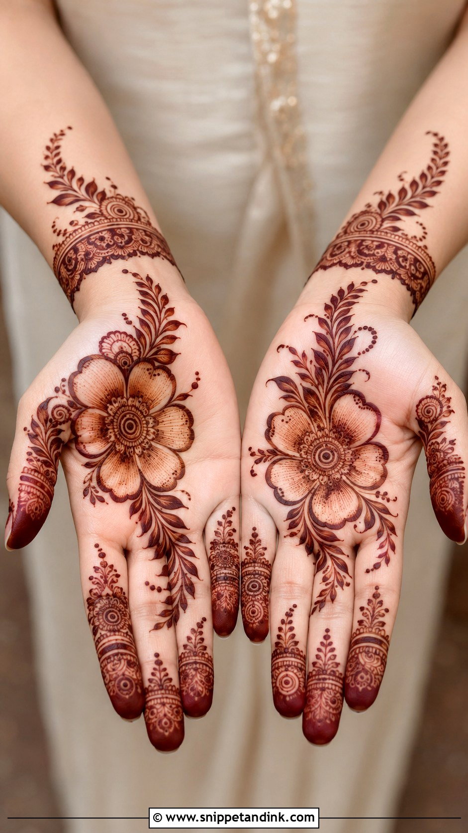 Dubai Arabic Front Hand Mehndi Design - Snippet and Ink - 35 Arabic Front Hand Mehndi Designs