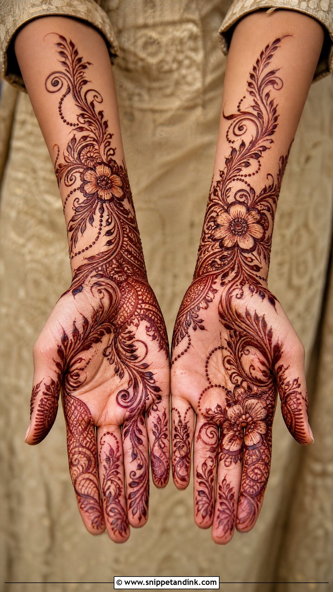 Dubai Arabic Full Hand Mehndi Design - Snippet and Ink - 20 Dubai Full Hand Mehndi Designs