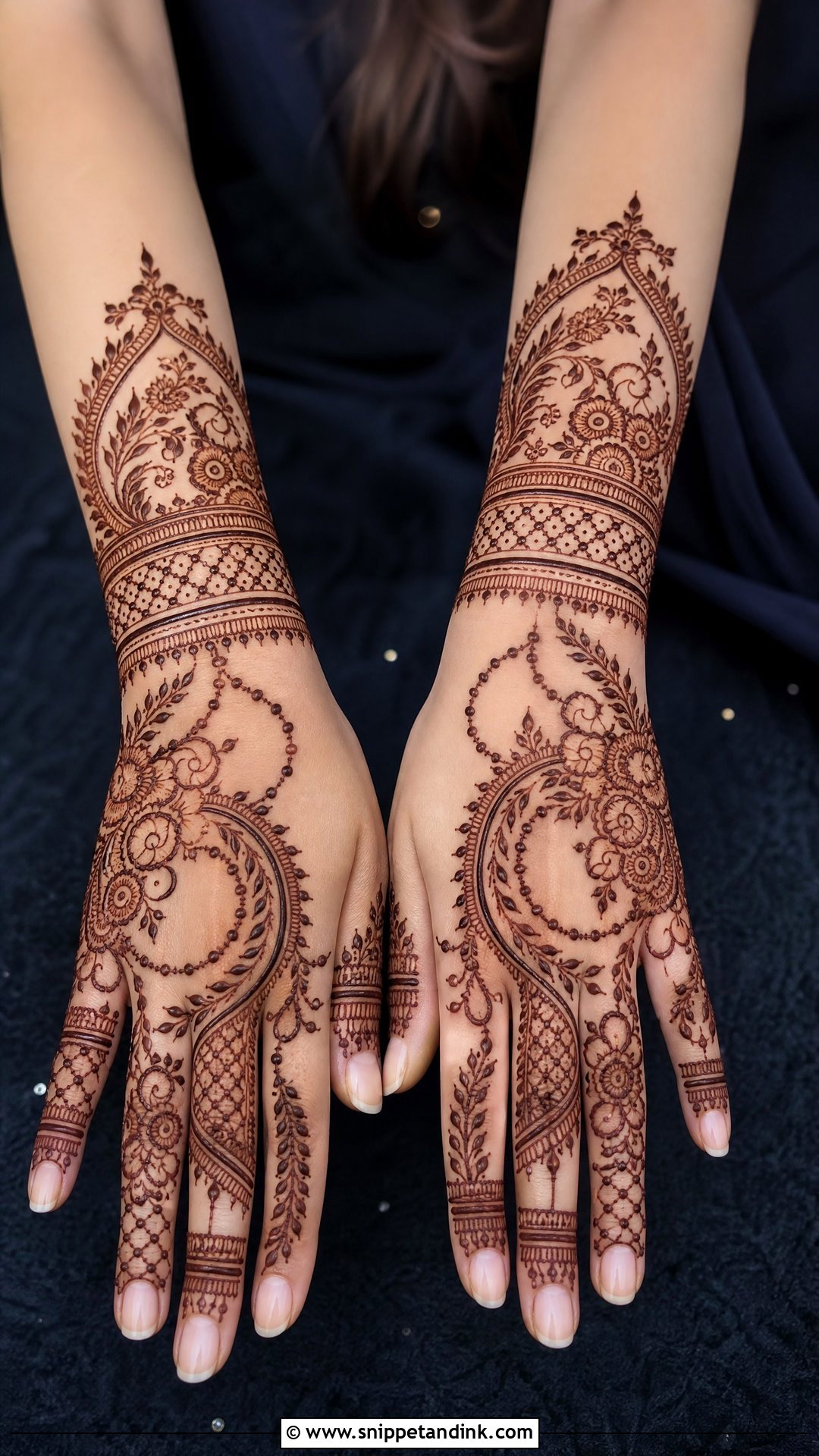 Dubai Back Hand Full Mehndi Design - Snippet and Ink - 20 Dubai Full Hand Mehndi Designs