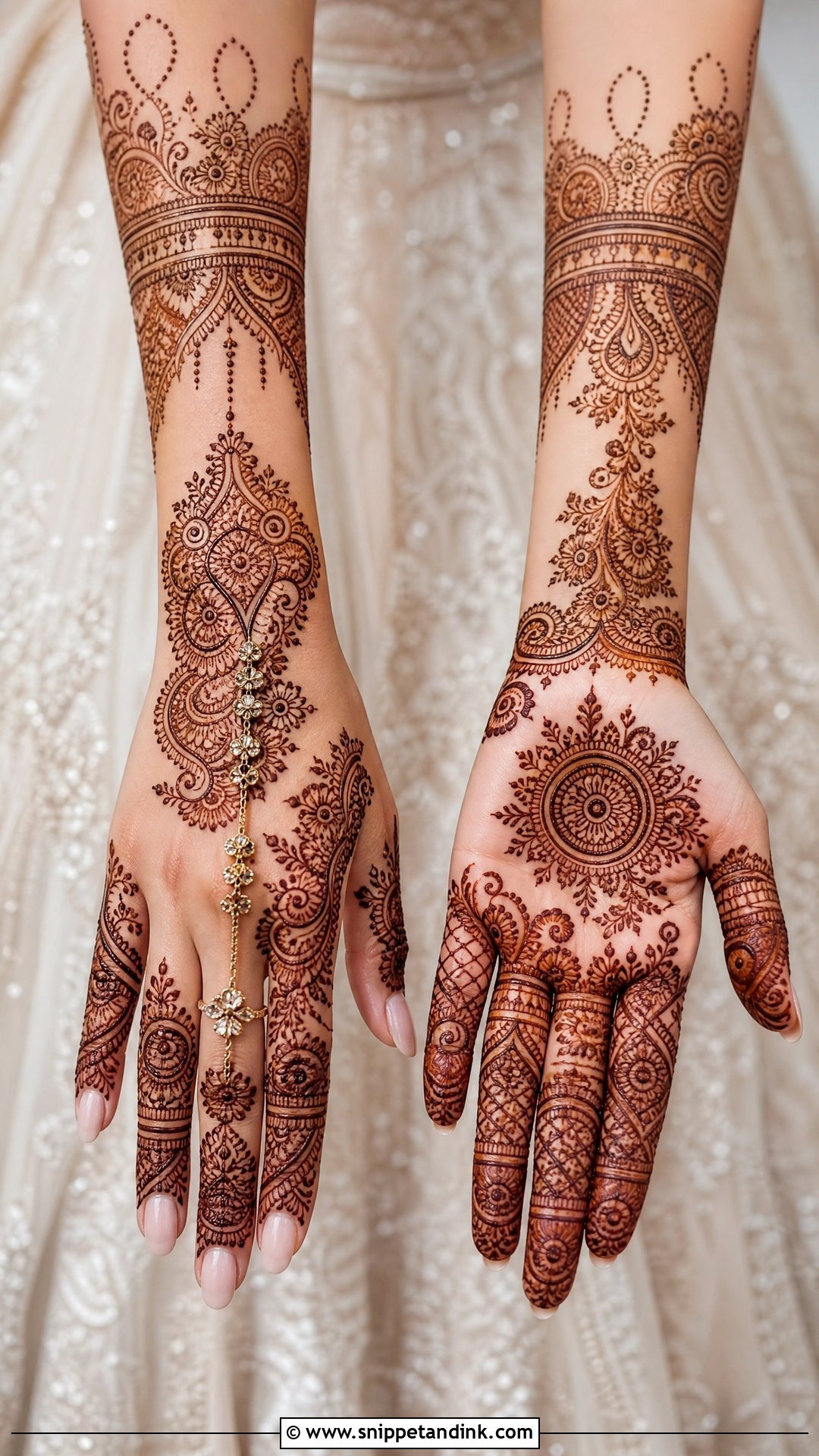 Dubai Engagement Full Hand Mehndi Design - Snippet and Ink - 20 Dubai Full Hand Mehndi Designs