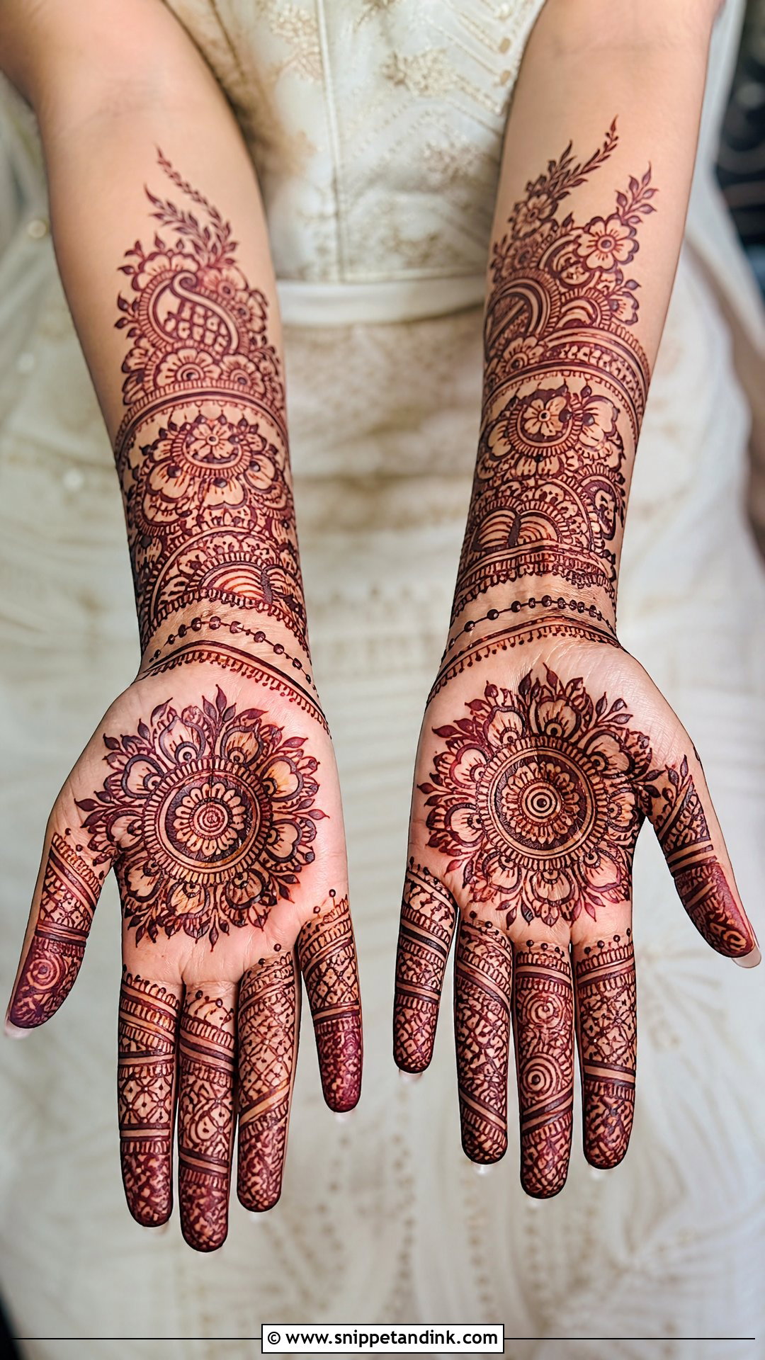 Dubai Front Hand Full Mehndi Design - Snippet and Ink - 20 Dubai Full Hand Mehndi Designs