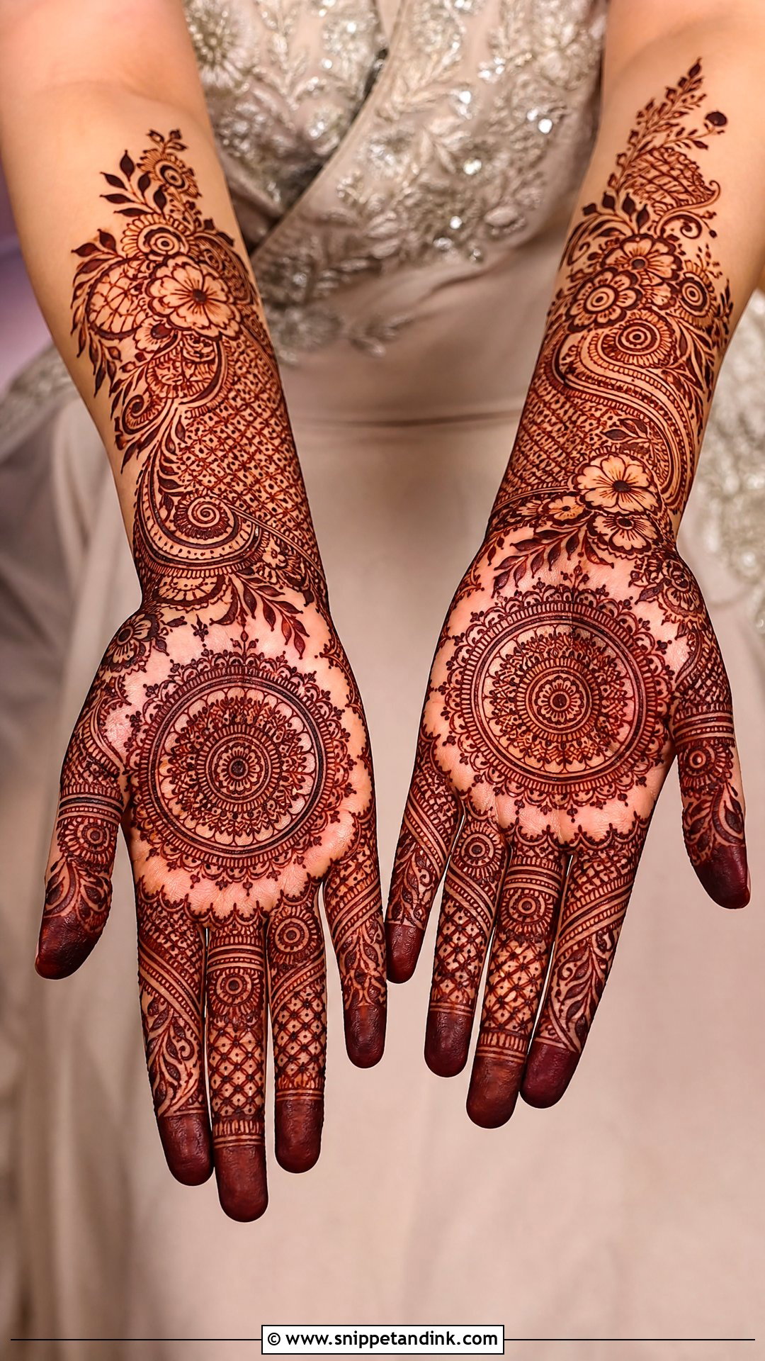 Dubai Indo Arabic Full Hand Mehndi Design - Snippet and Ink - 20 Dubai Full Hand Mehndi Designs