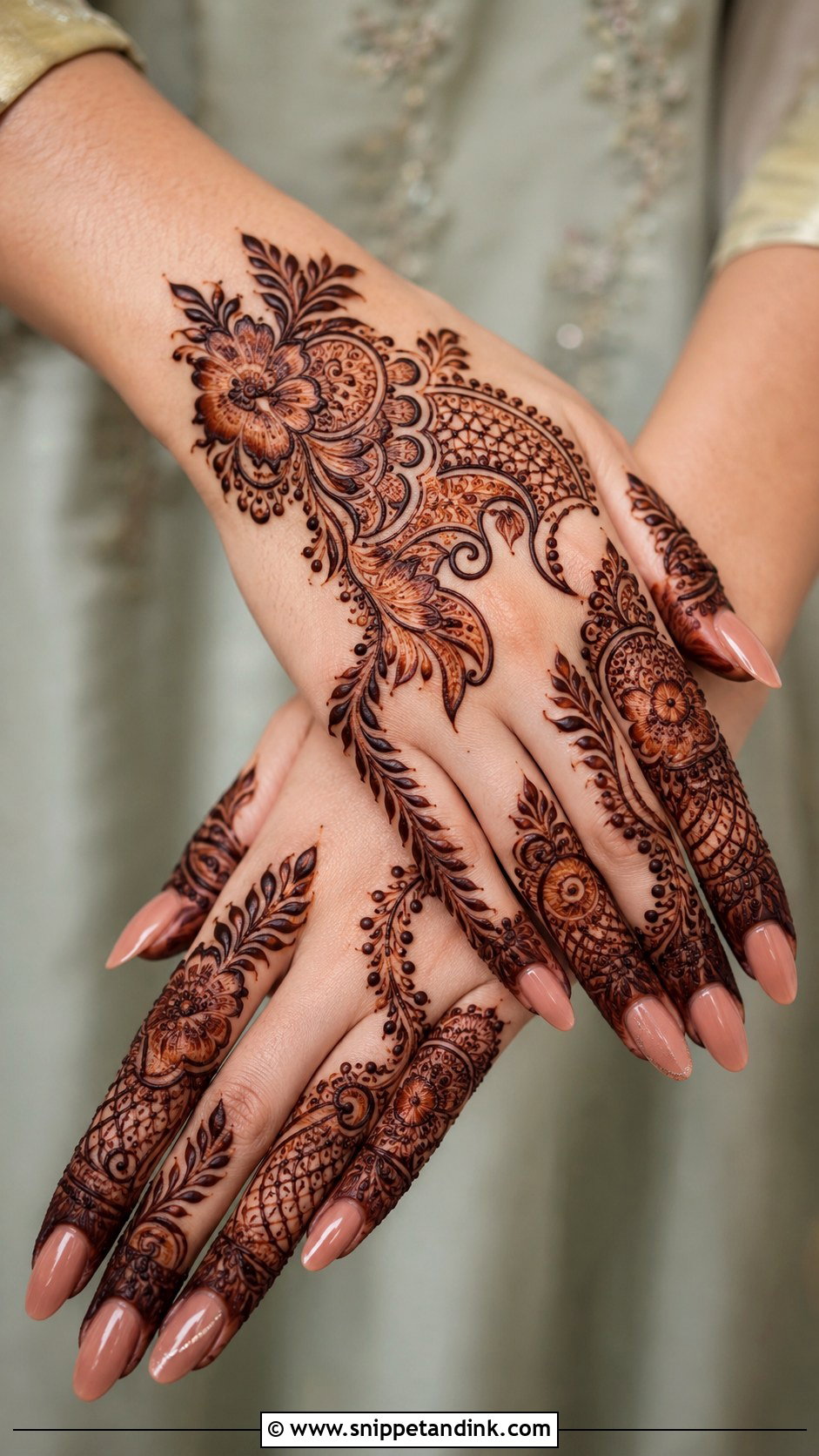 Dubai Indo Arabic Mehndi Design - Snippet and Ink - 35 Dubai Mehndi Designs