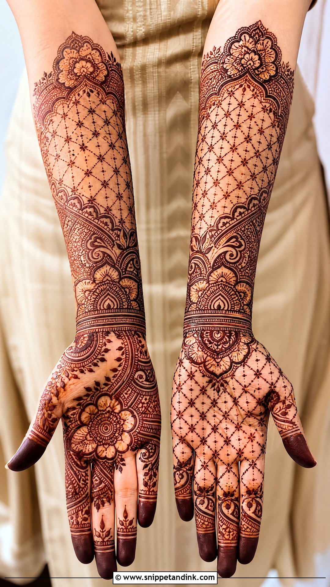 Dubai Jaali Full Hand Mehndi Design - Snippet and Ink - 20 Dubai Full Hand Mehndi Designs