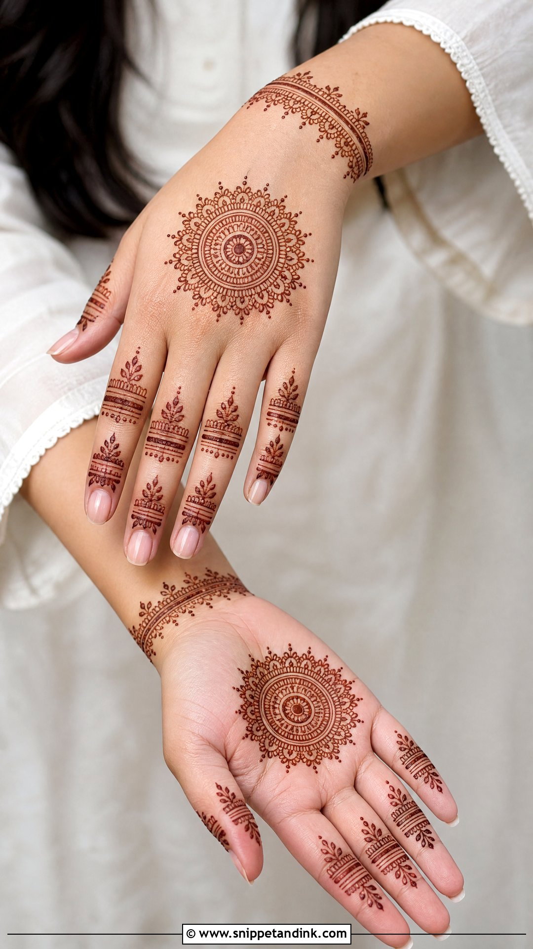 Dubai Khafif Mandala Mehndi Design - Snippet and Ink - 30 Dubai Khafif Mehndi Designs