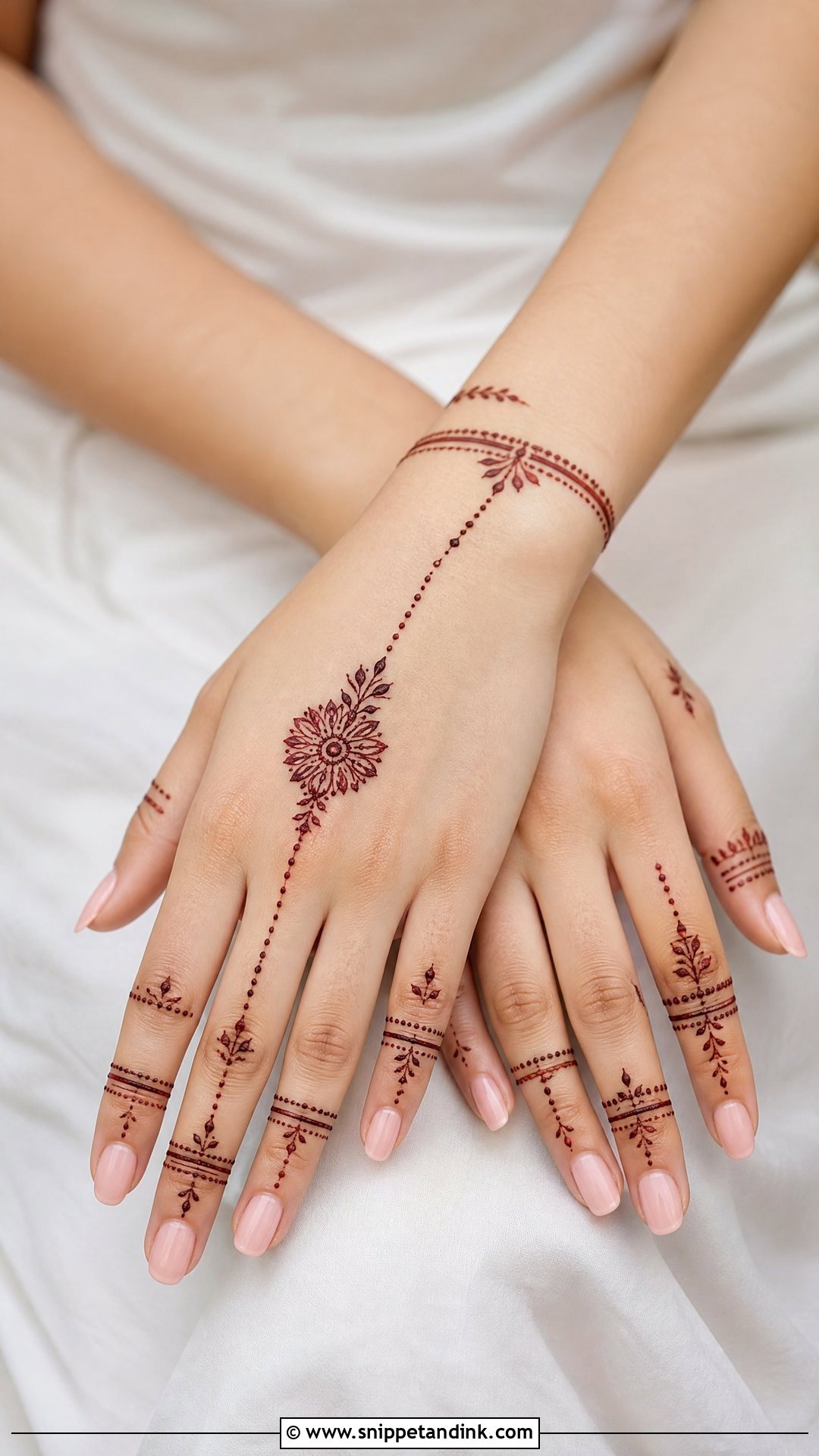 Dubai Khafif Minimal Mehndi Design - Snippet and Ink - 30 Dubai Khafif Mehndi Designs