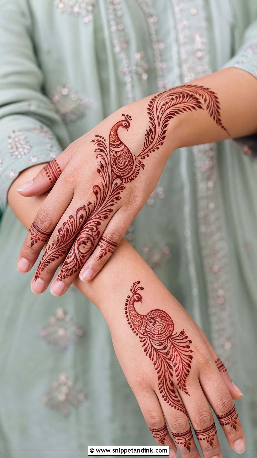 Dubai Khafif Peacock Mehndi Design - Snippet and Ink - 30 Dubai Khafif Mehndi Designs