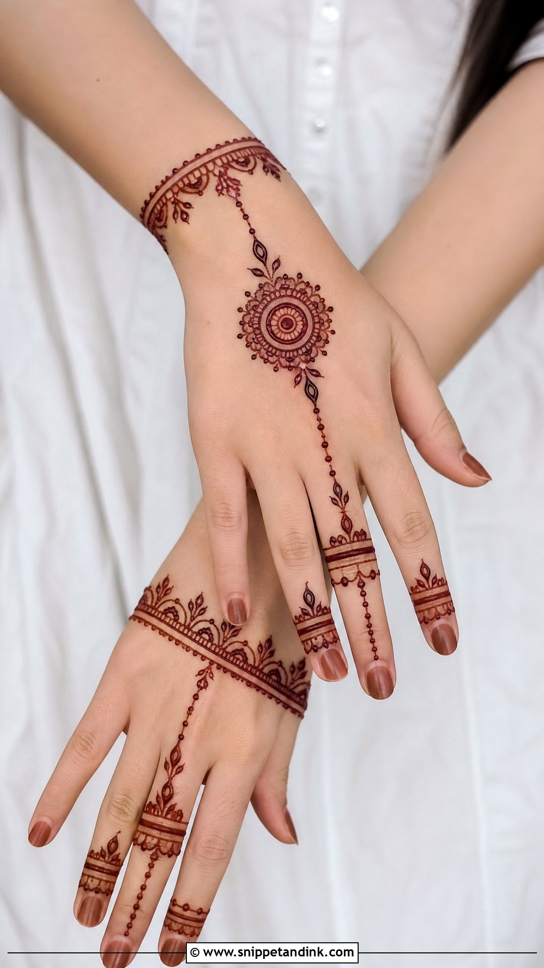 Dubai Khafif Wrist Mehndi Design - Snippet and Ink - 30 Dubai Khafif Mehndi Designs