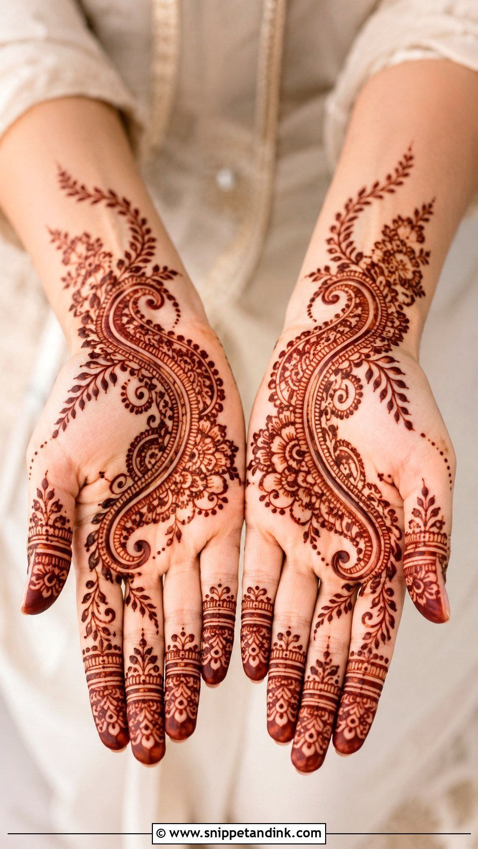 Dubai Paisley Mehndi Design - Snippet and Ink - 35 Dubai Mehndi Designs