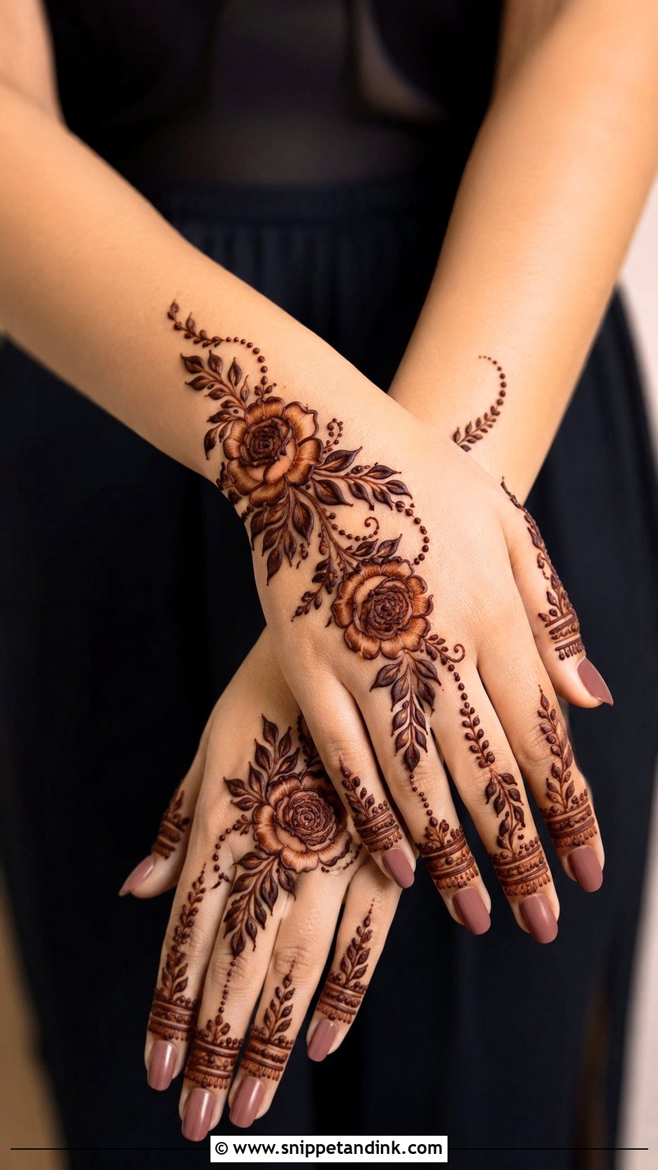 Dubai Party Mehndi Design - Snippet and Ink - 35 Dubai Mehndi Designs