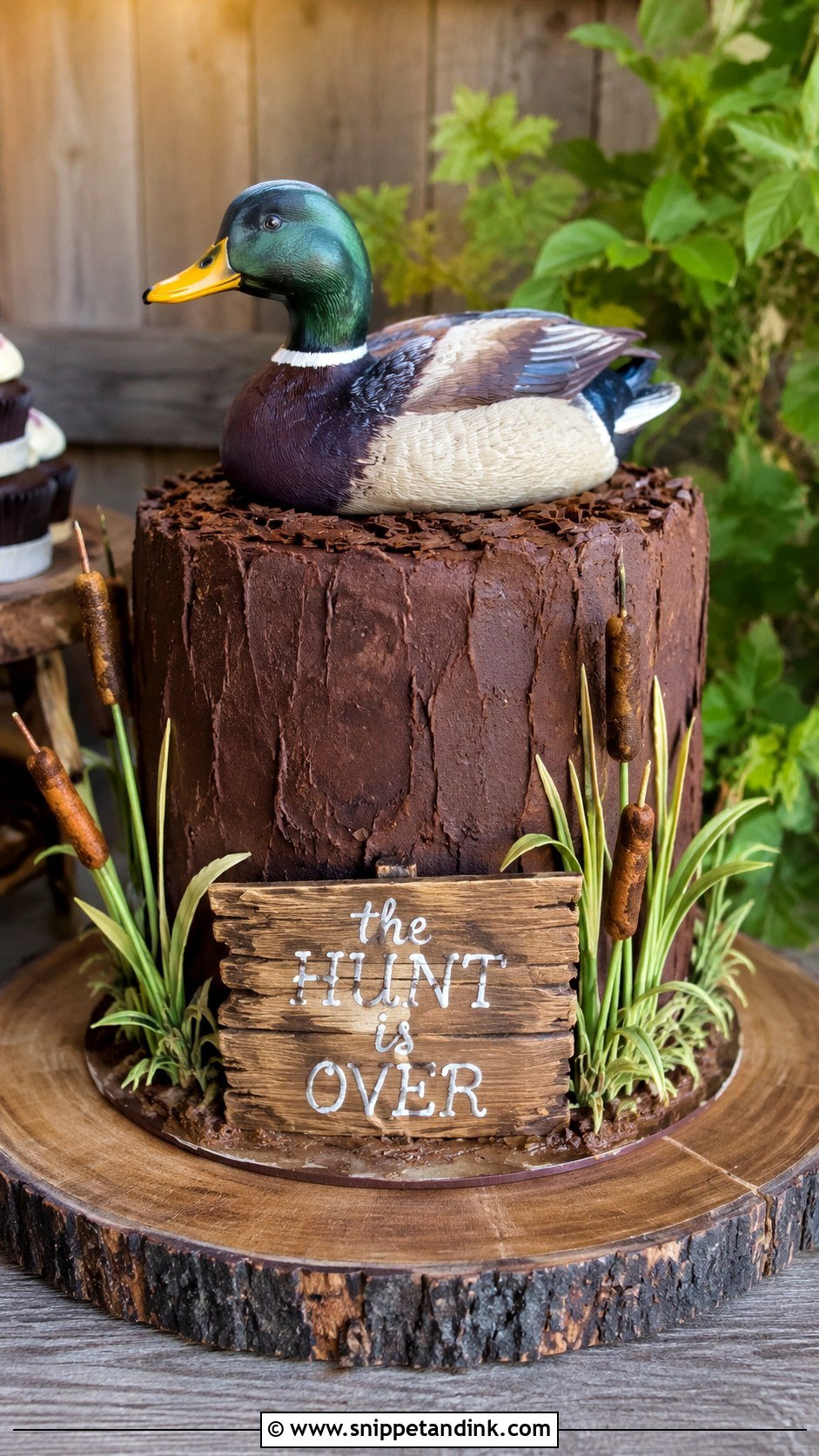 Duck Hunting Groom Cake - Snippet and Ink - 20 Duck Hunting Wedding Cake Ideas