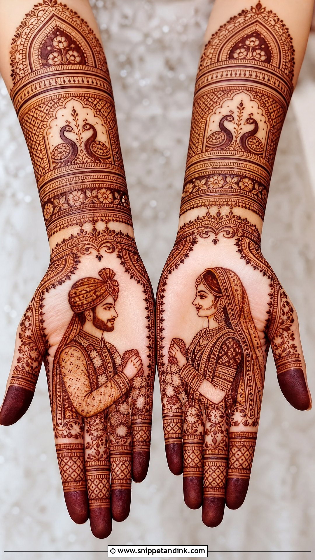 Dulha Dulhan Bridal Mehndi Design - Snippet and Ink - 20 Bridal Mehndi Designs Brides