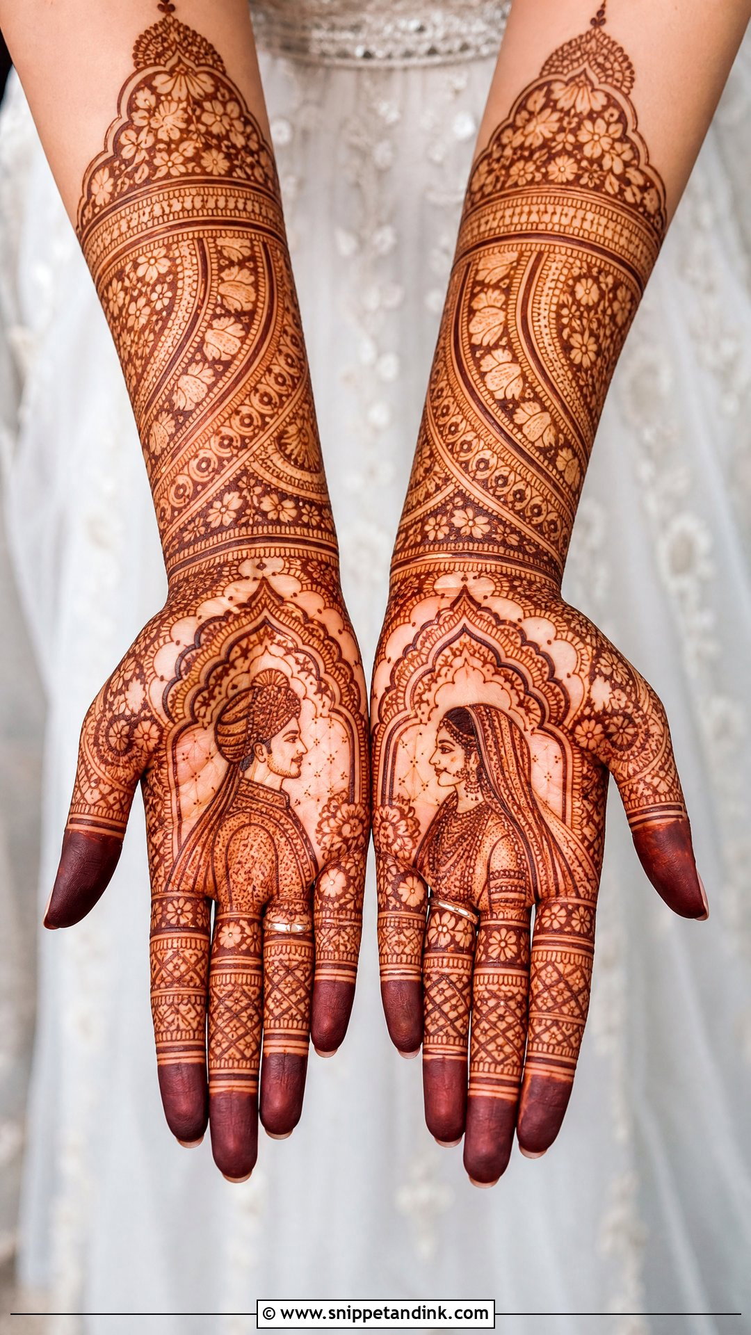 Dulha Dulhan Bridal Mehndi Design - Snippet and Ink - 30 Mehndi Designs for Bride