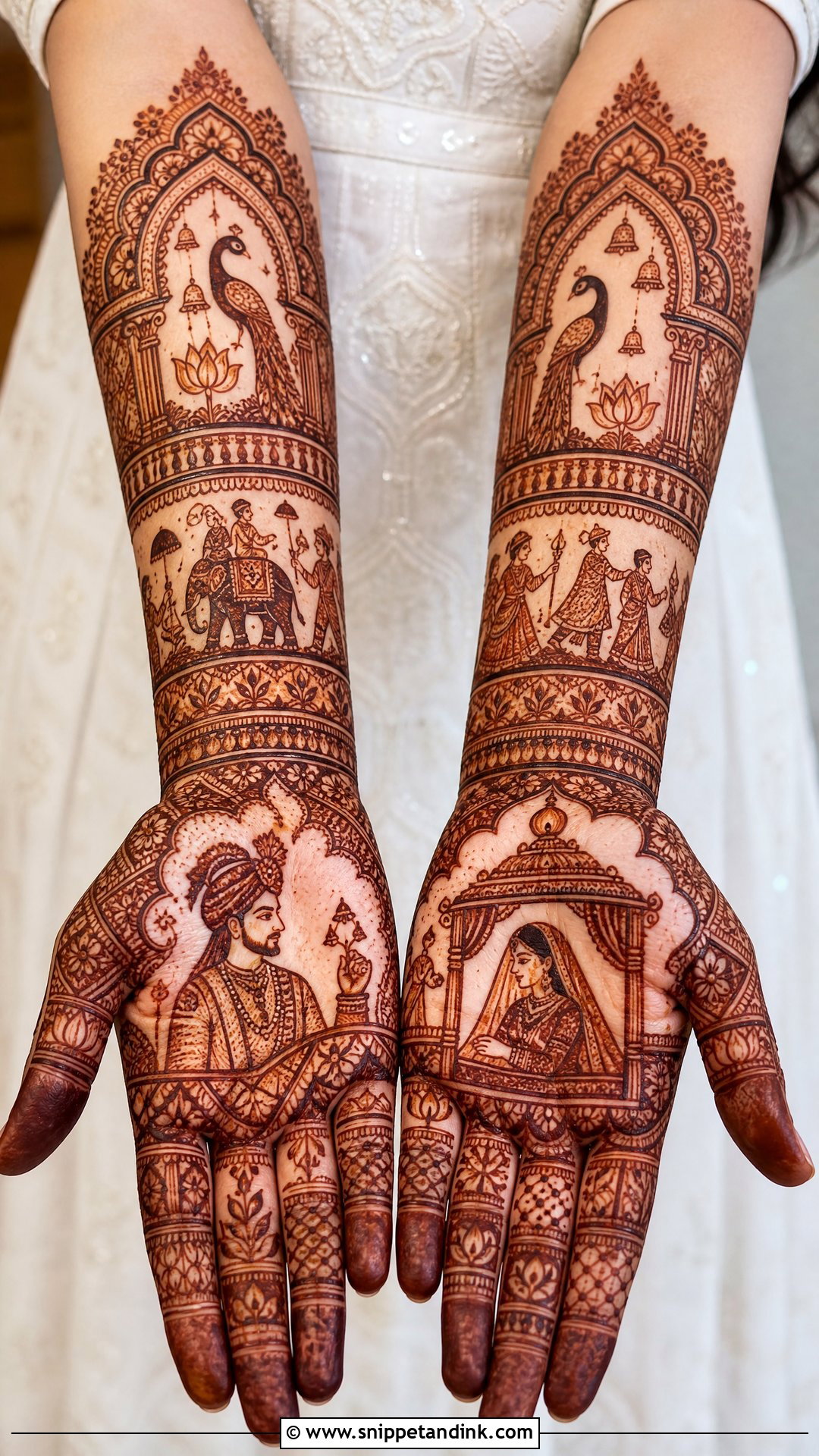 Dulha Dulhan Doli Mehndi Design - Snippet and Ink - 20 Dhula Dhulan Mehndi Designs