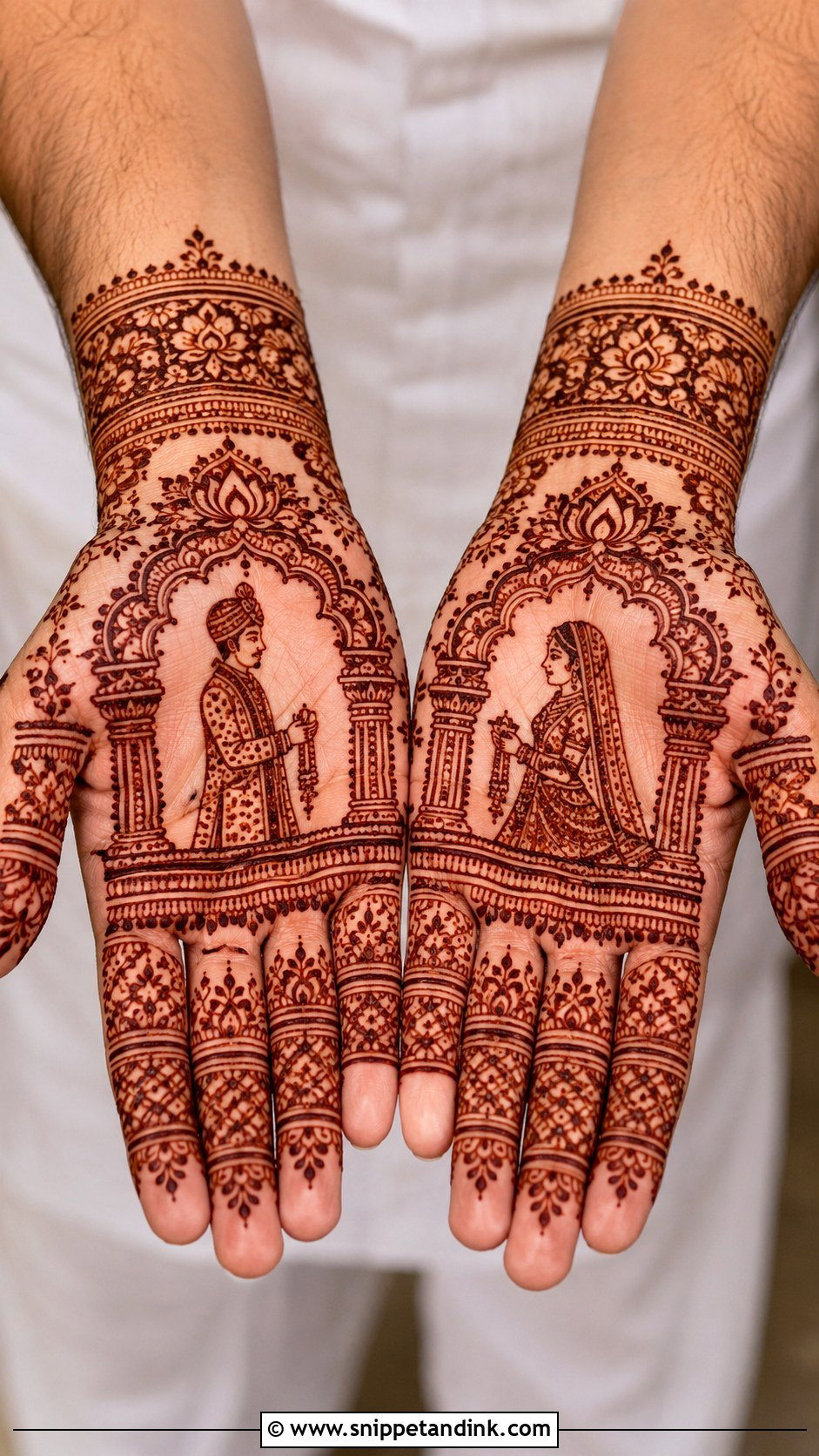 Dulha Dulhan Groom Mehndi Design - Snippet and Ink - 30 Groom Mehndi Design Ideas