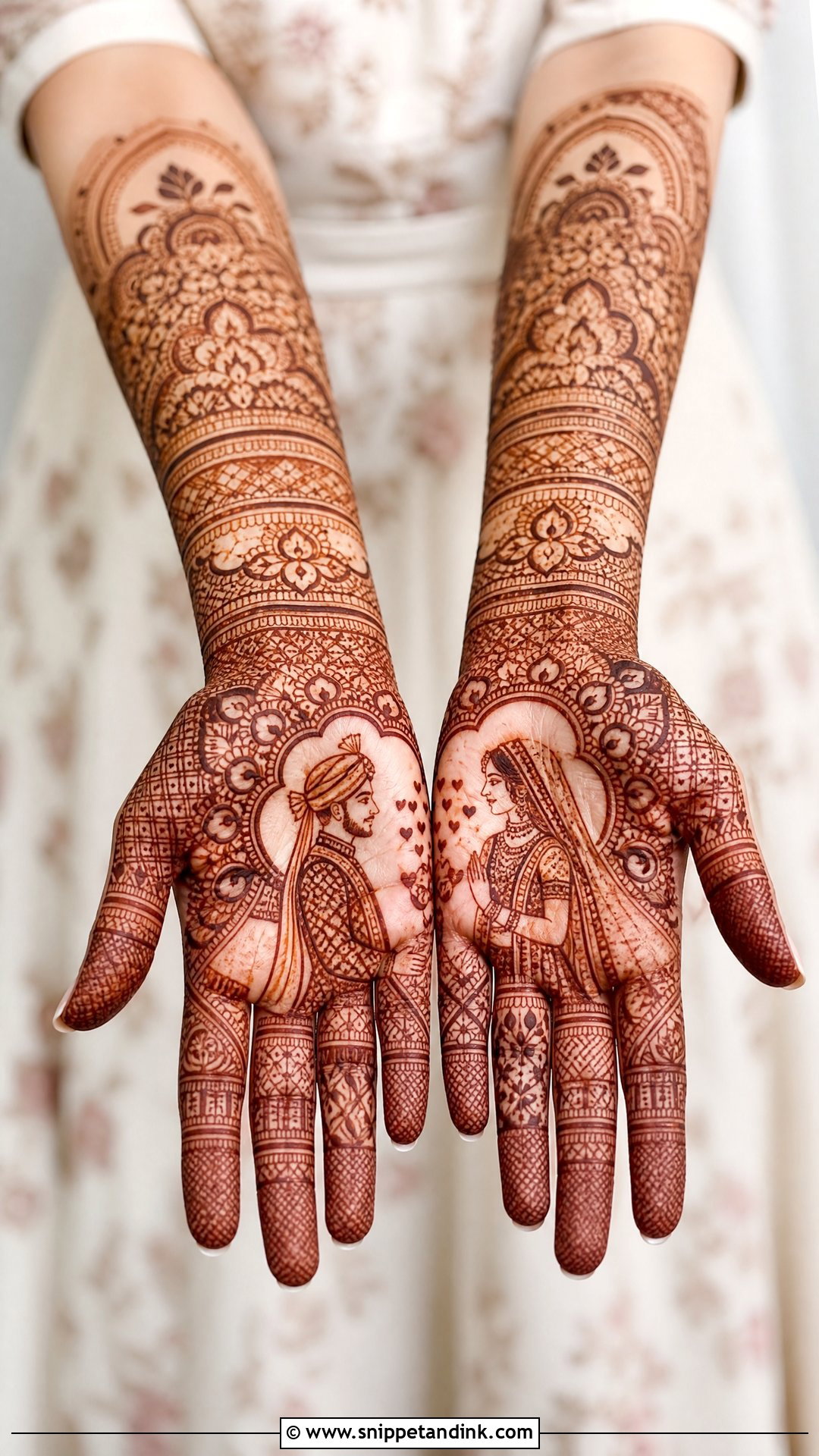 Dulha Dulhan Groom Mehndi Design - Snippet and Ink - 25 Mehndi Design for Groom Hand Ideas