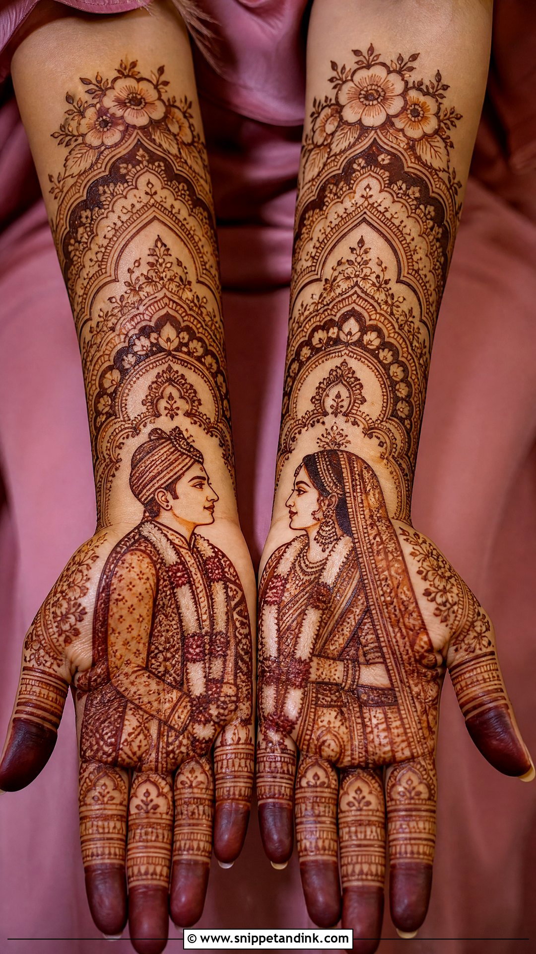 Dulha Dulhan Mehndi Design - Snippet and Ink - 25 Dulhan Bridal Henna Mehndi Designs