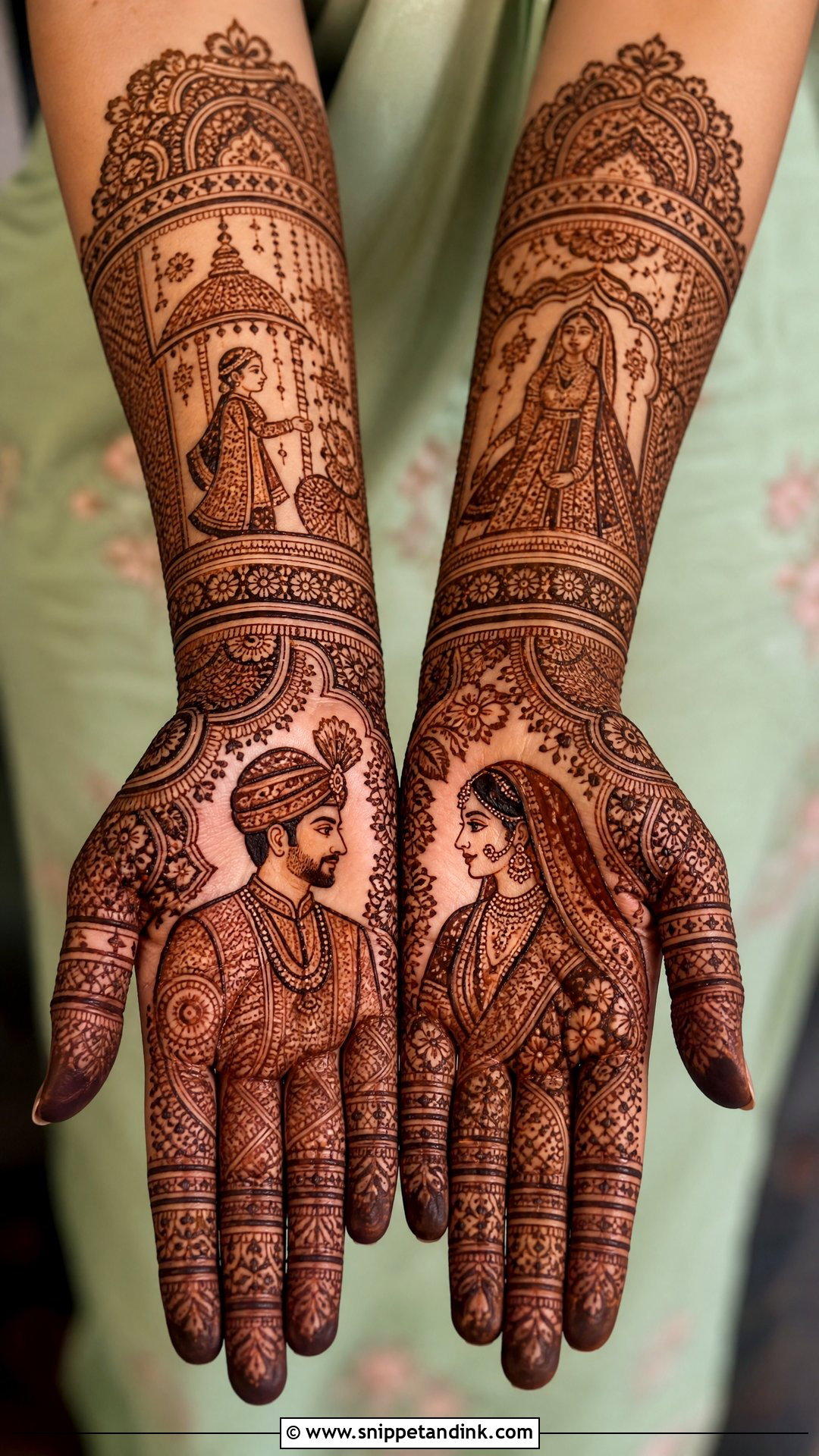 Dulha Dulhan Mehndi Design - Snippet and Ink - 25 Mehndi Designs for Marriage