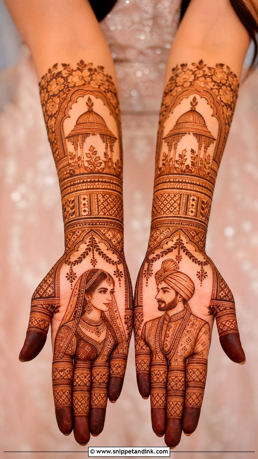 Dulha Dulhan Mehndi Design - Snippet and Ink - 30 Dulhan Mehndi Designs Indian Weddings