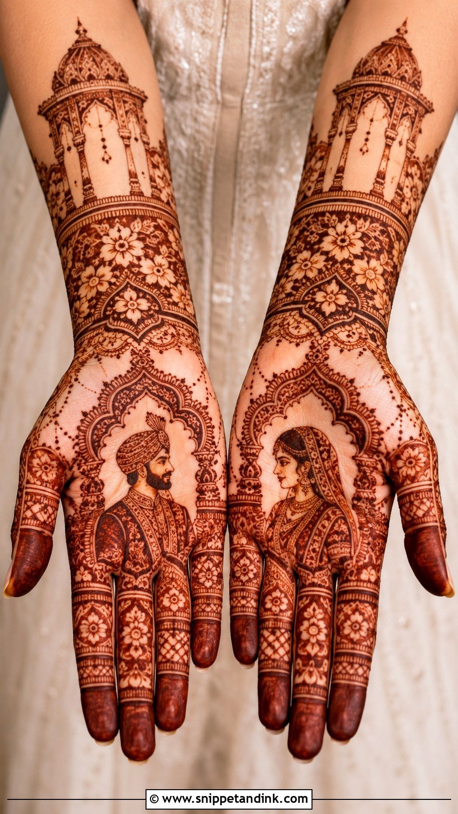 Dulha Dulhan Mehndi Design - Snippet and Ink - 35 Dulhan Mehndi Designs