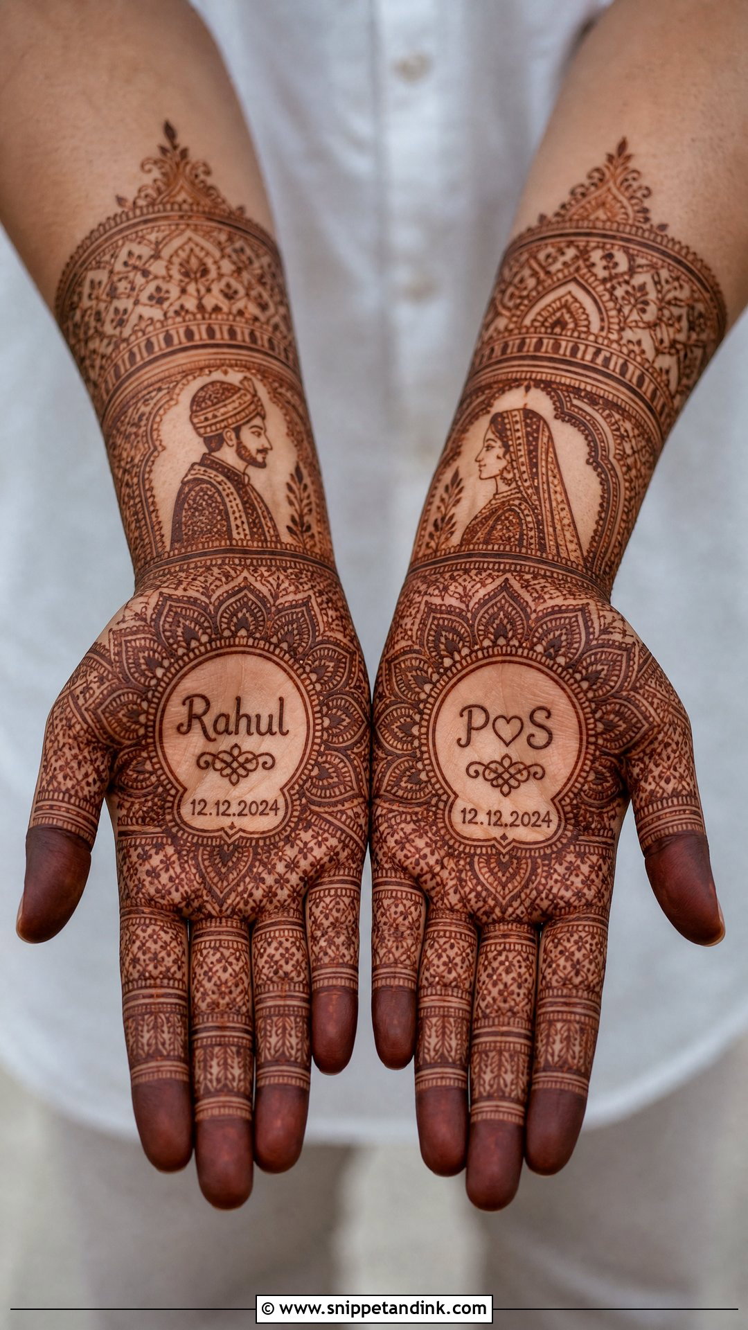 Dulha Mehndi Design - Snippet and Ink - 30 Mehndi Designs for Groom for Men