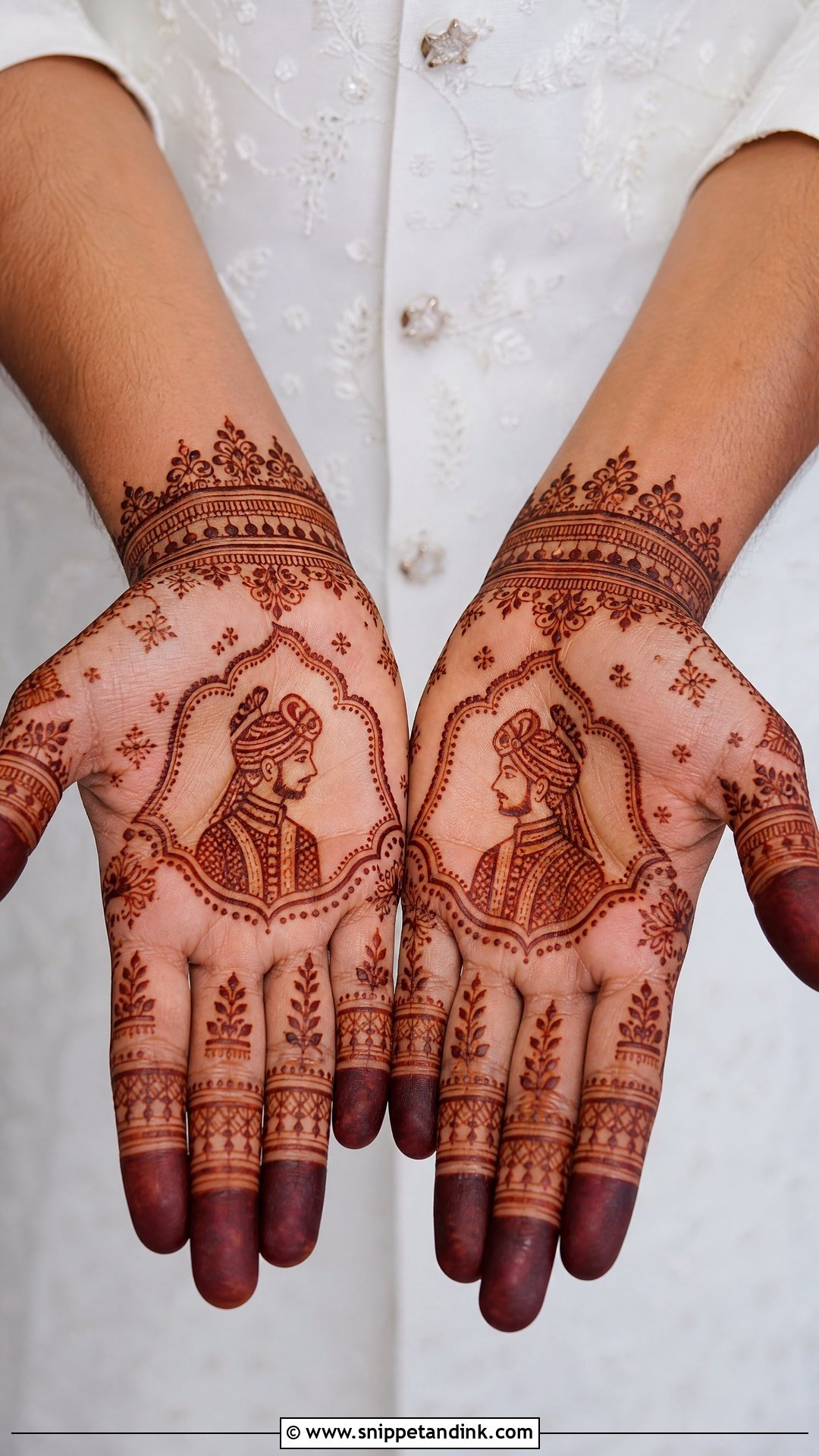 Dulha Mehndi Design For Men - Snippet and Ink - 25 Simple Groom Mehndi Design for Men Ideas
