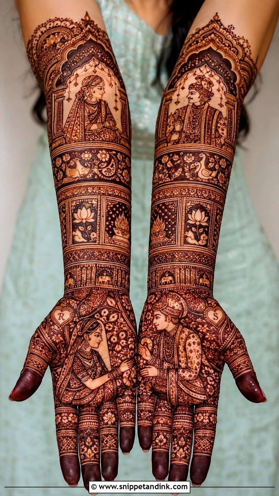 Dulhan Bharwa Mehndi Design - Snippet and Ink - 30 Bharwa Mehndi Designs