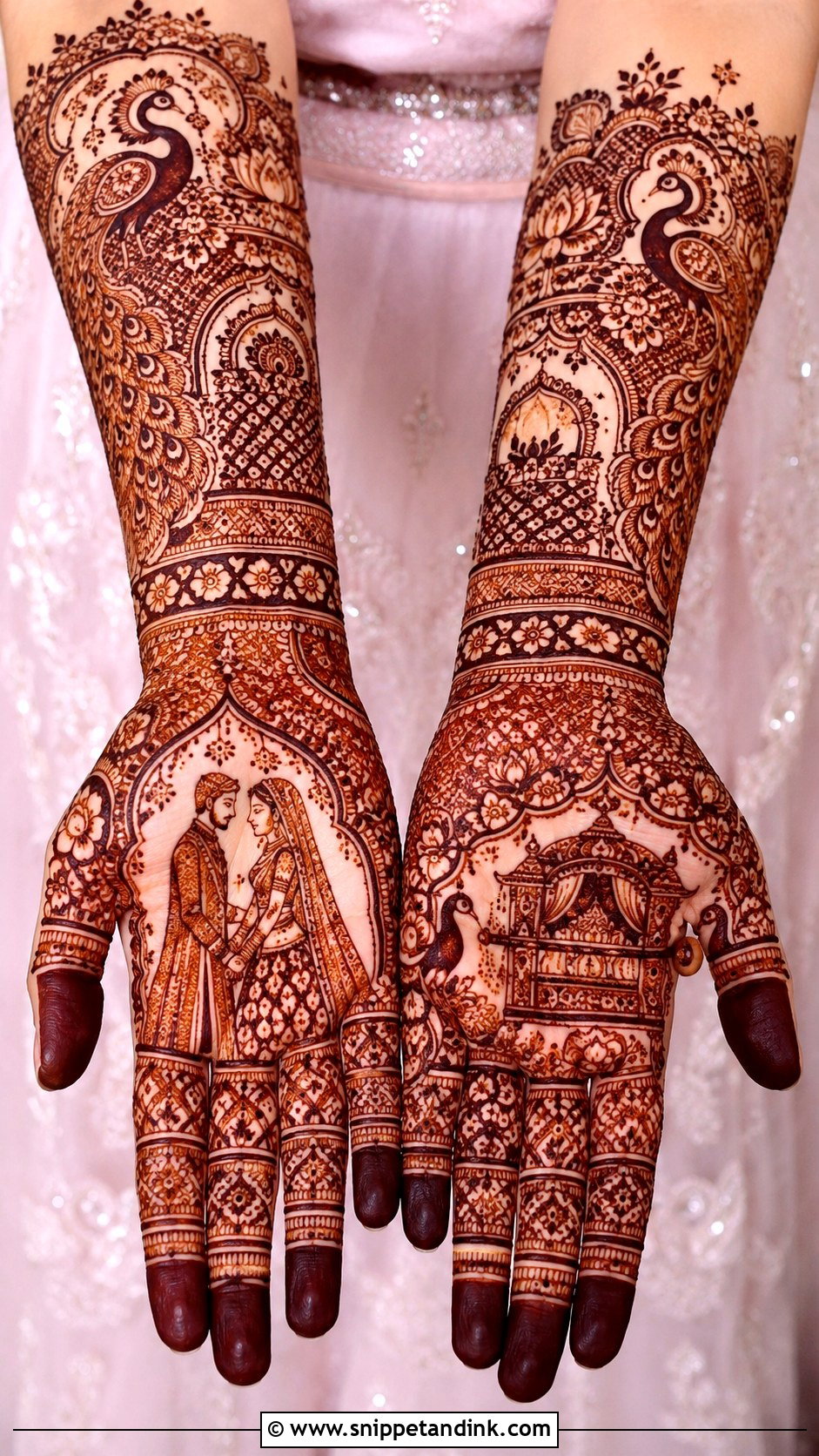Dulhan Bridal Mehndi Design - Snippet and Ink - 30 Latest Unique Bridal Mehndi Designs