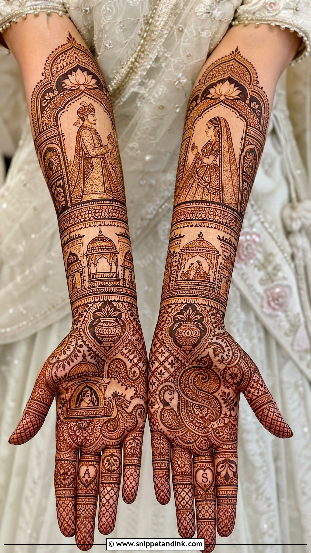 Dulhan Bridal Mehndi Design Front Hand - Snippet and Ink - 20 Bridal Mehndi Designs Front Hands Brides