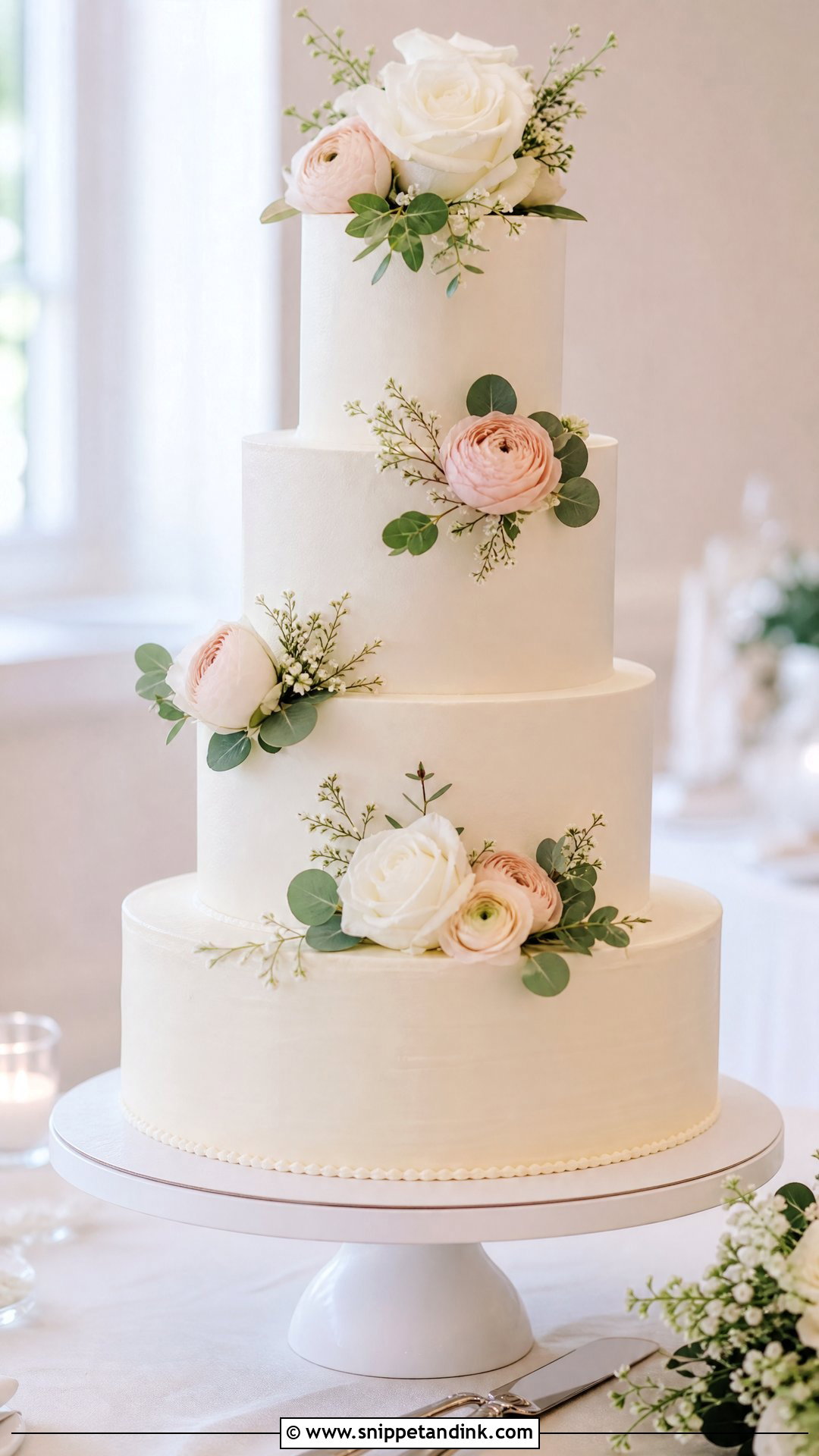Dummy Wedding Cake With Real Cutting Tier - Snippet and Ink - 25 Dummy Cake Ideas for Wedding