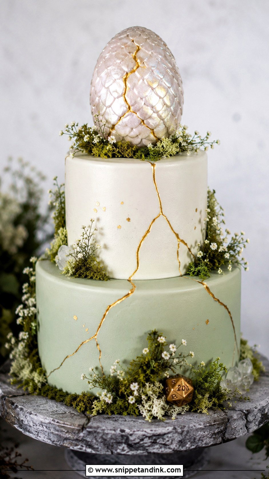 Dungeons And Dragons Dragon Egg Wedding Cake - Snippet and Ink - 25 Dungeons and Dragons Wedding Cake Ideas