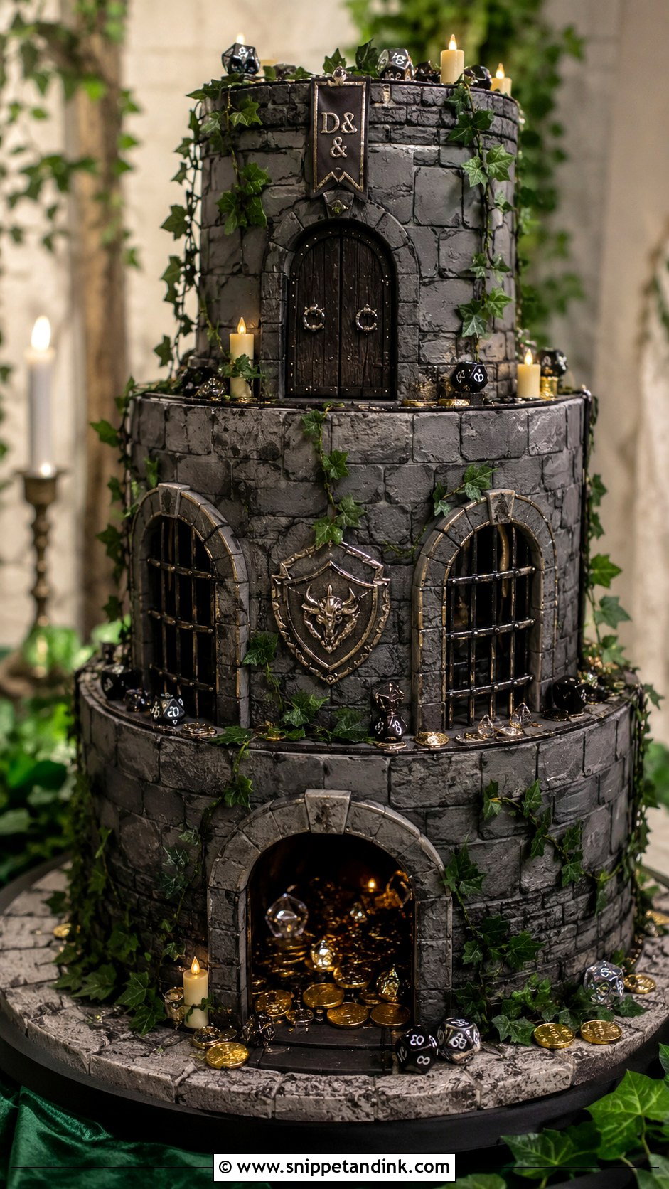 Dungeons And Dragons Dungeon Wedding Cake - Snippet and Ink - 25 Dungeons and Dragons Wedding Cake Ideas