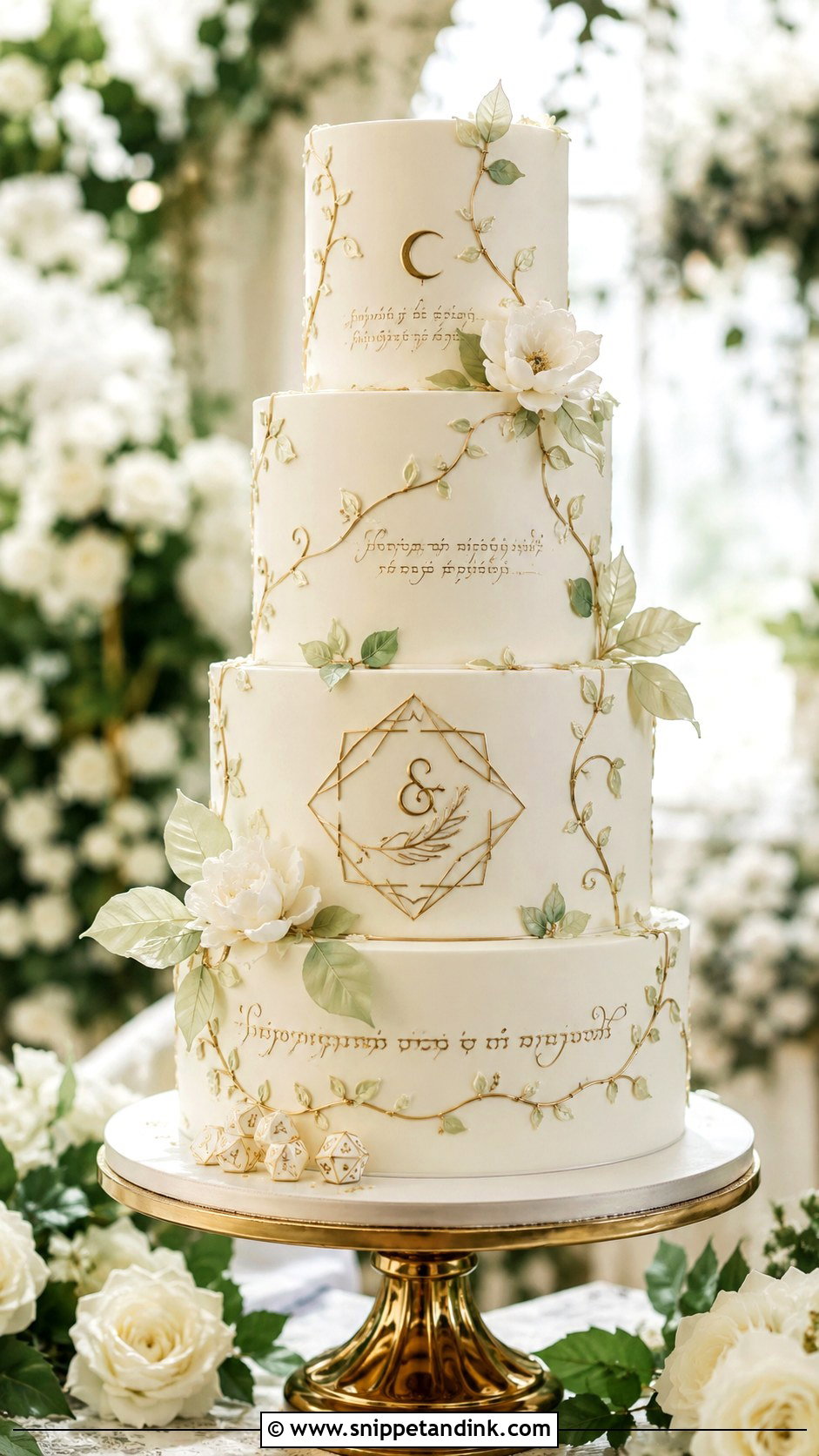Dungeons And Dragons Elven Wedding Cake - Snippet and Ink - 25 Dungeons and Dragons Wedding Cake Ideas