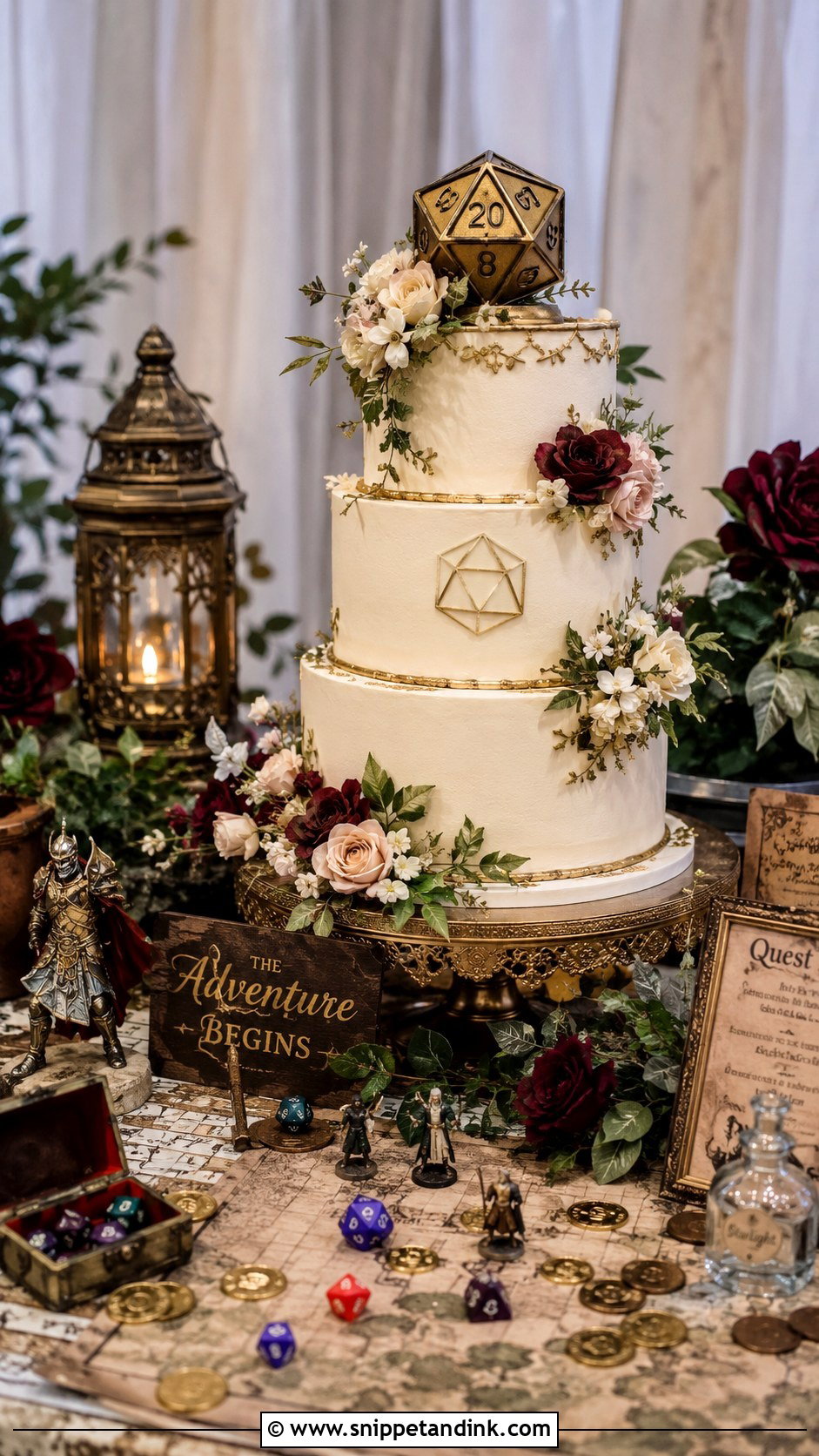 Dungeons And Dragons Wedding Cake Table - Snippet and Ink - 25 Dungeons and Dragons Wedding Cake Ideas