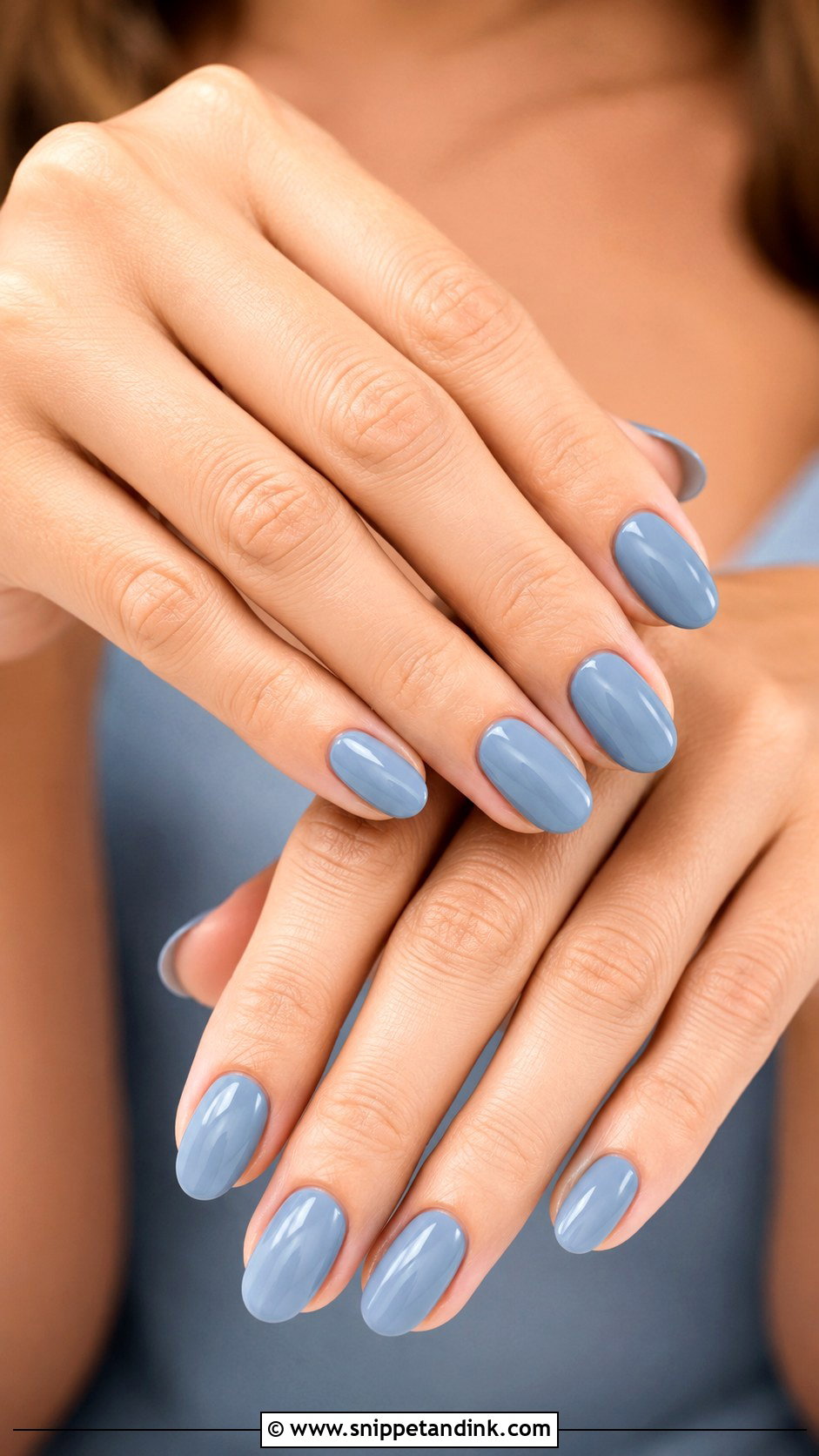 Dusty Blue Bridesmaid Nails - Snippet and Ink - 20 Blue Bridesmaid Nails