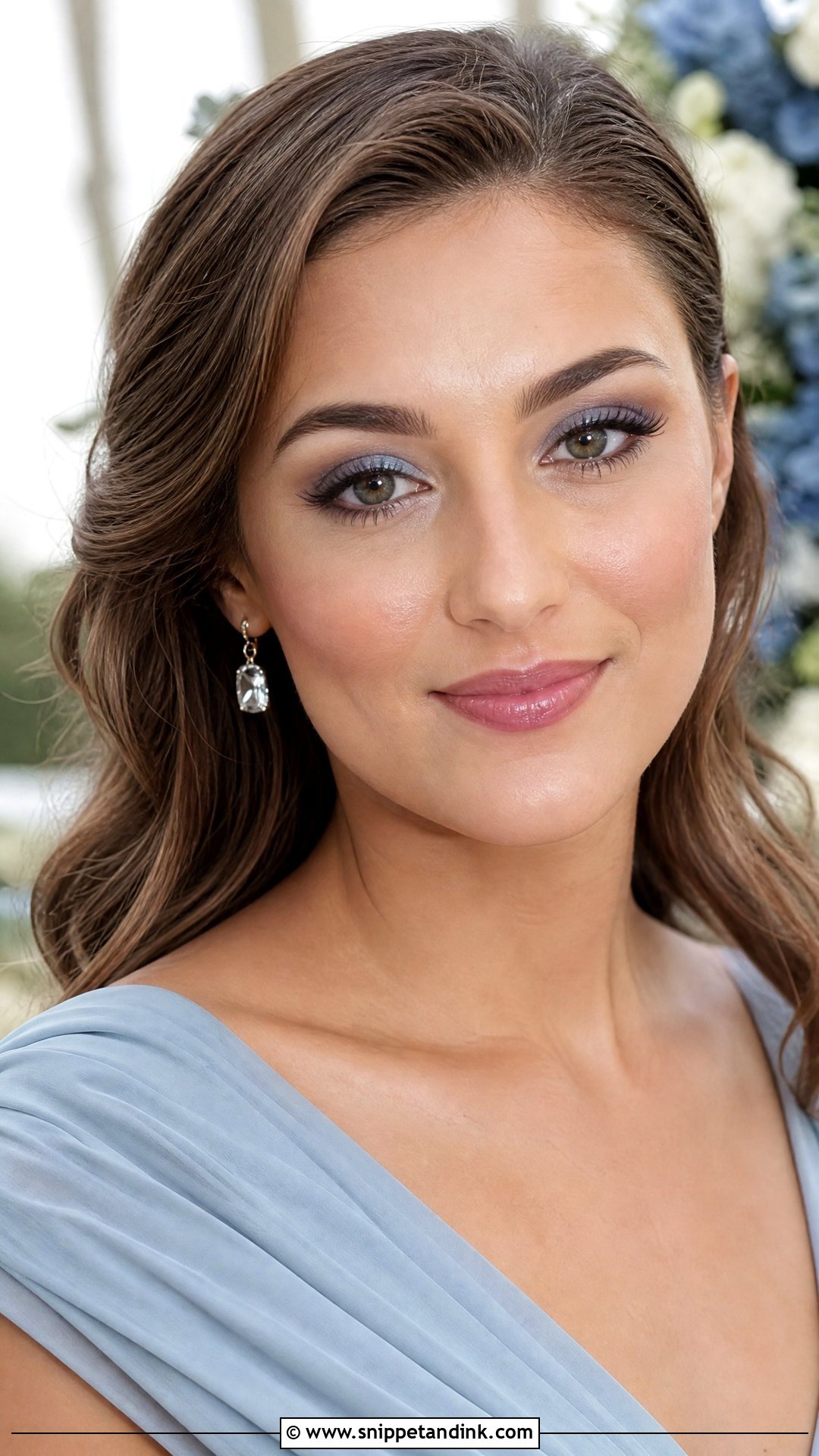 Dusty Blue Wedding Makeup - Snippet and Ink - 20 Blue Wedding Makeup Ideas