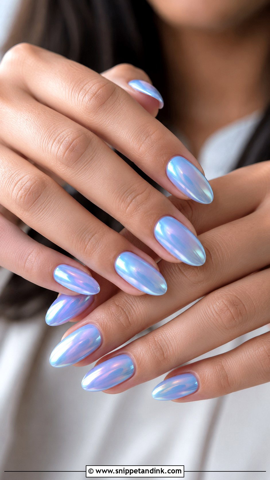 Dusty Blue Wedding Nails - Snippet and Ink - 20 Blue Nails for Wedding