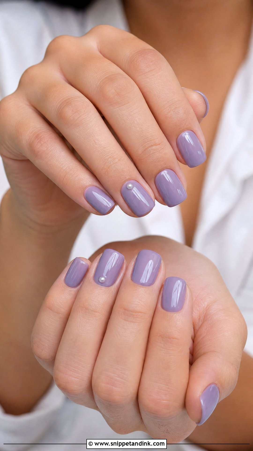 Dusty Lavender Wedding Nails - Snippet and Ink - 25 Purple Wedding Nails