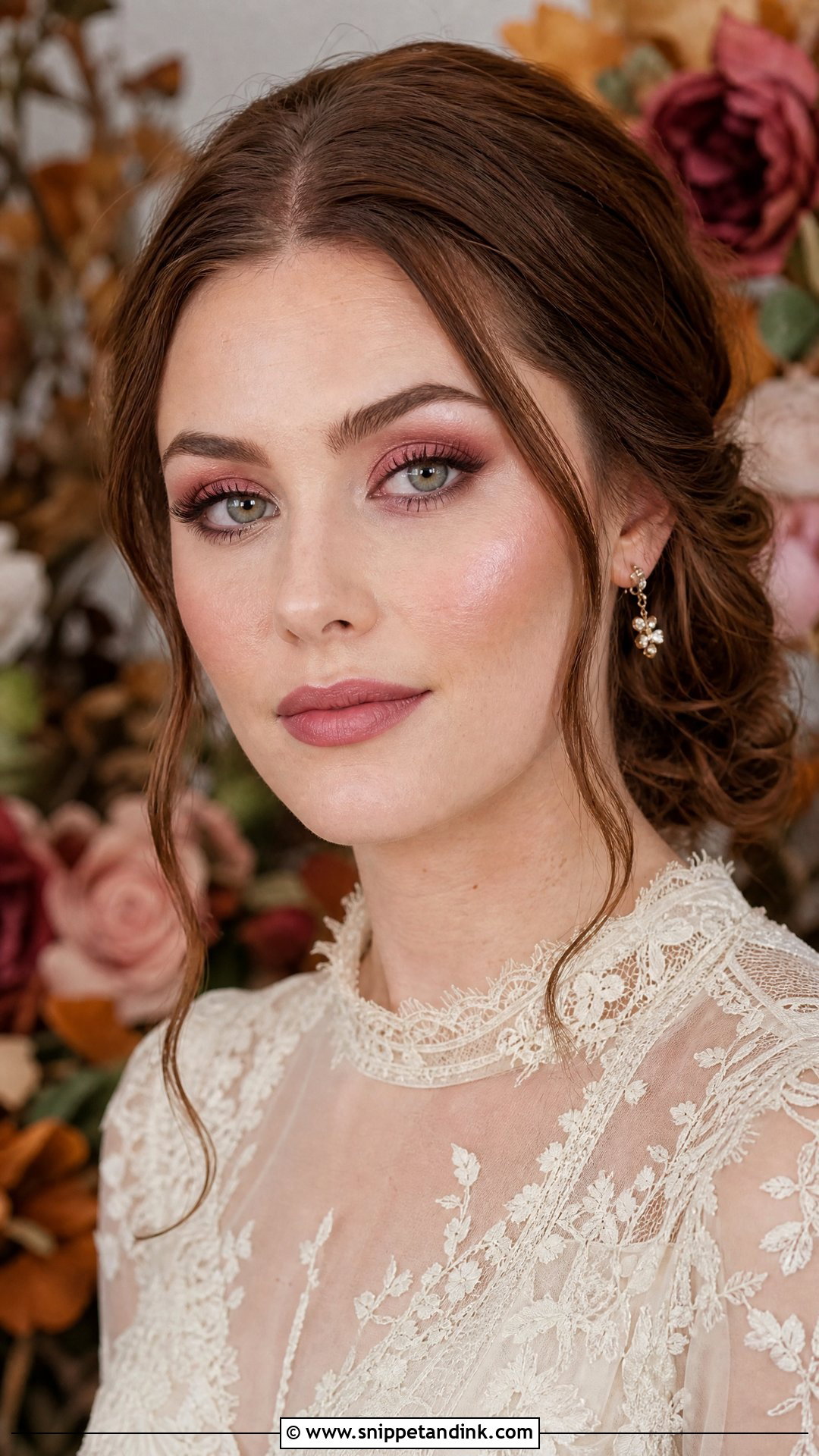 Dusty Pink Bridal Makeup - Snippet and Ink - 25 Pink Bridal Makeup Looks