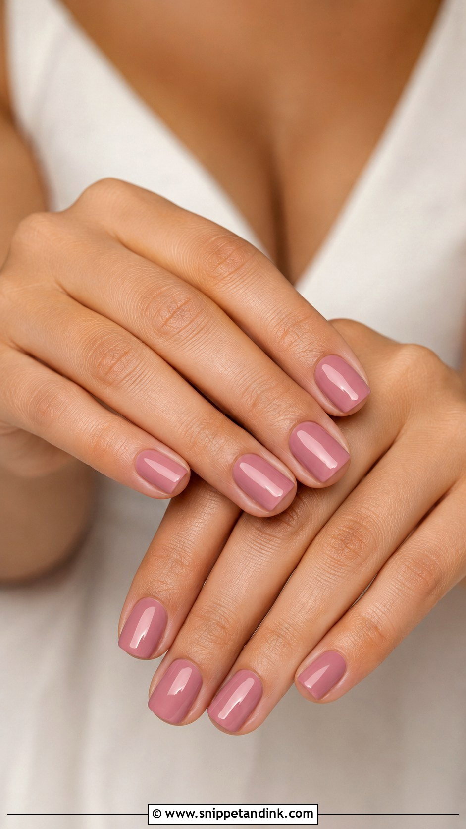Dusty Pink Bridesmaid Wedding Nails - Snippet and Ink - 20 Pink Bridesmaid Wedding Nails
