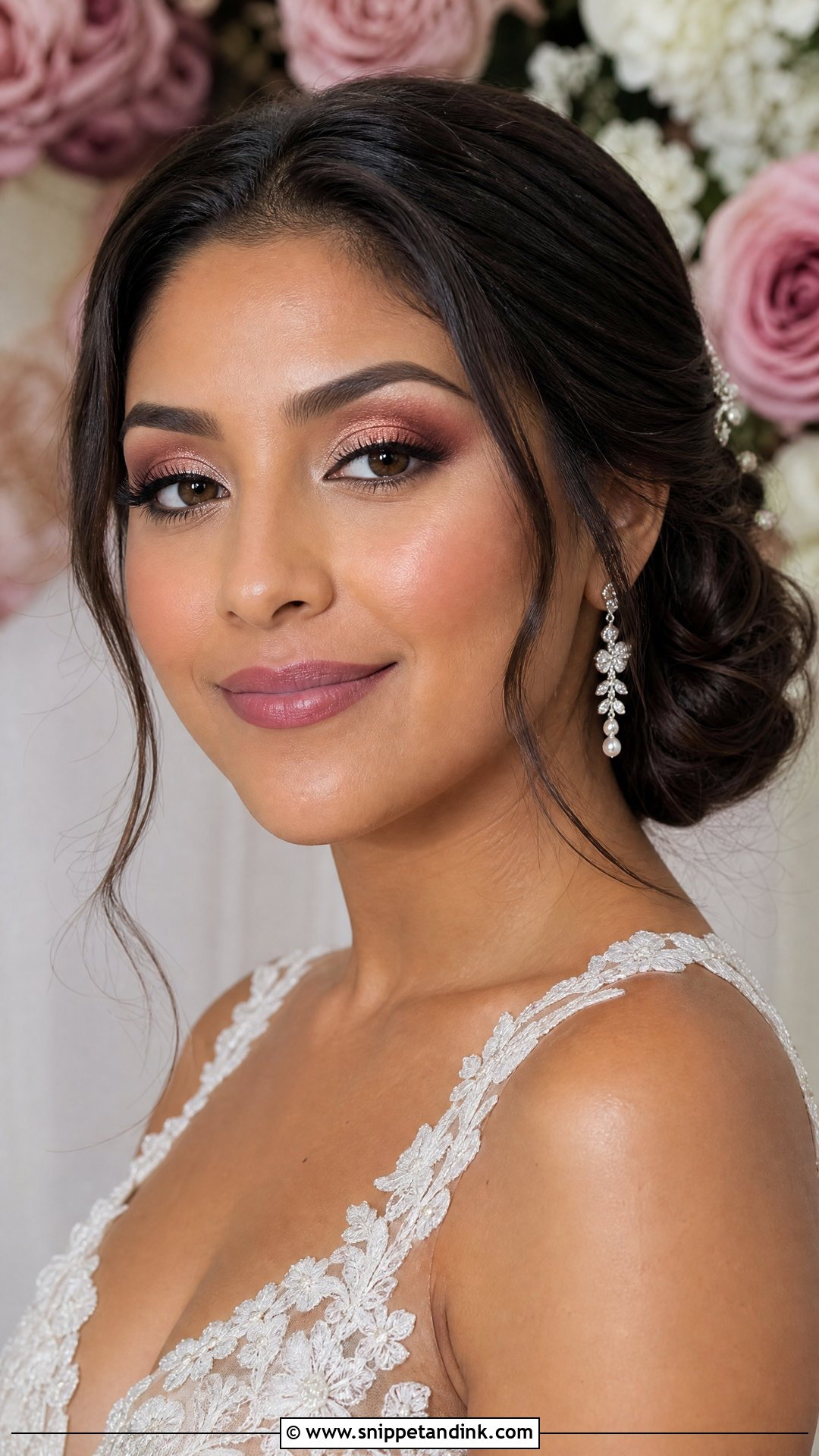Dusty Rose Bridal Makeup - Snippet and Ink - 20 Cool Toned Wedding Makeup Ideas