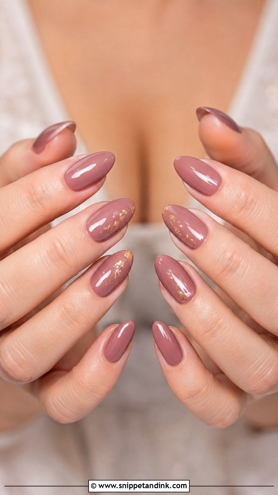 Dusty Rose Bridesmaid Nails - Snippet and Ink - 30 Bridesmaid Nail Ideas