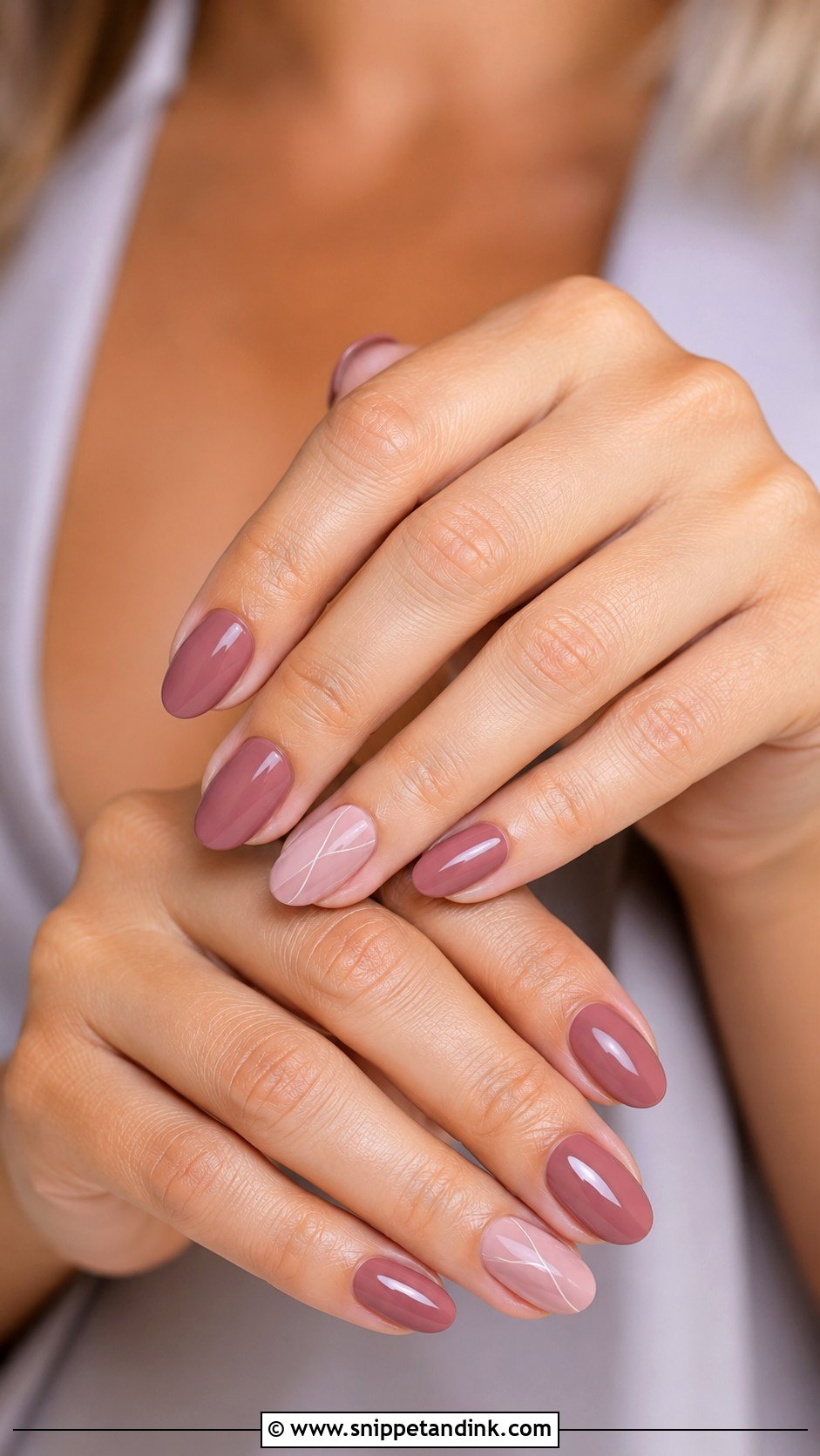 Dusty Rose Bridesmaid Nails - Snippet and Ink - 20 Wedding Nail Inspo for Bridesmaids Ideas