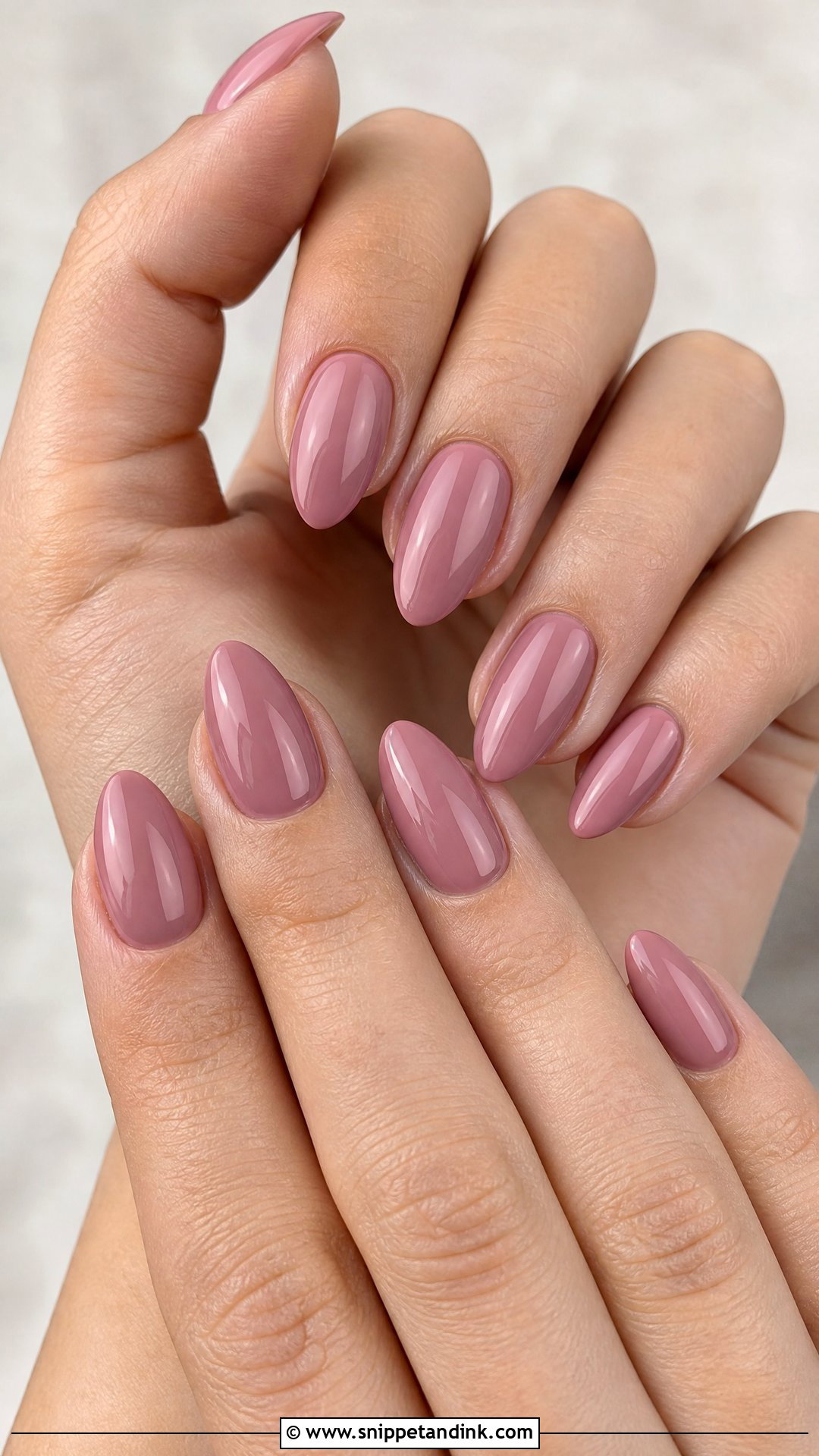 Dusty Rose Bridesmaid Nails - Snippet and Ink - 25 Bridesmaid Wedding Nails Design