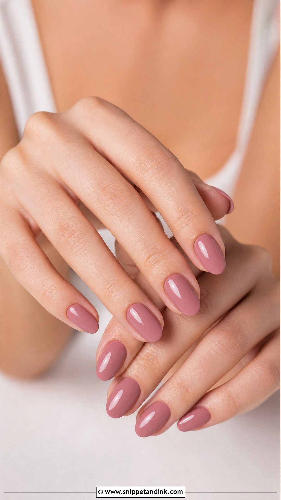 Dusty Rose Bridesmaid Nails - Snippet and Ink - 25 Elegant Bridesmaid Wedding Nails