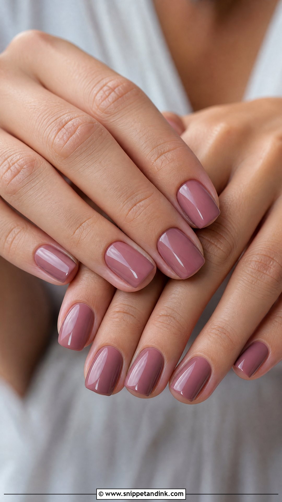 Dusty Rose Bridesmaid Nails - Snippet and Ink - 25 Fall Bridesmaid Wedding Nails