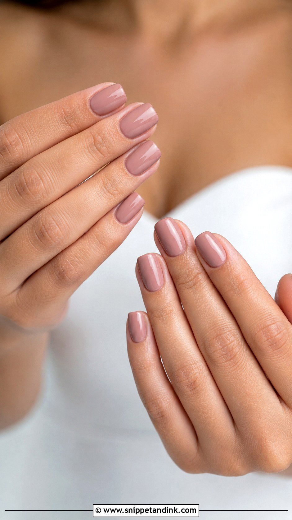 Dusty Rose Bridesmaid Nails - Snippet and Ink - 20 Bridesmaid Nail Designs