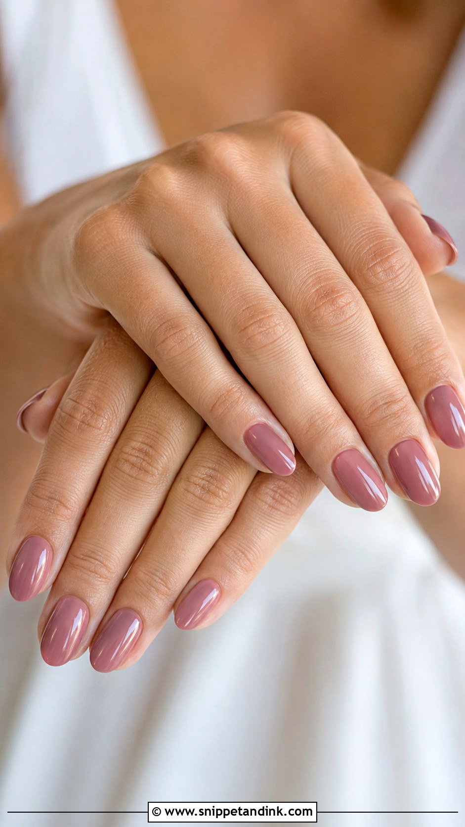 Dusty Rose Bridesmaid Wedding Nails - Snippet and Ink - 20 Winter Bridesmaid Wedding Nails